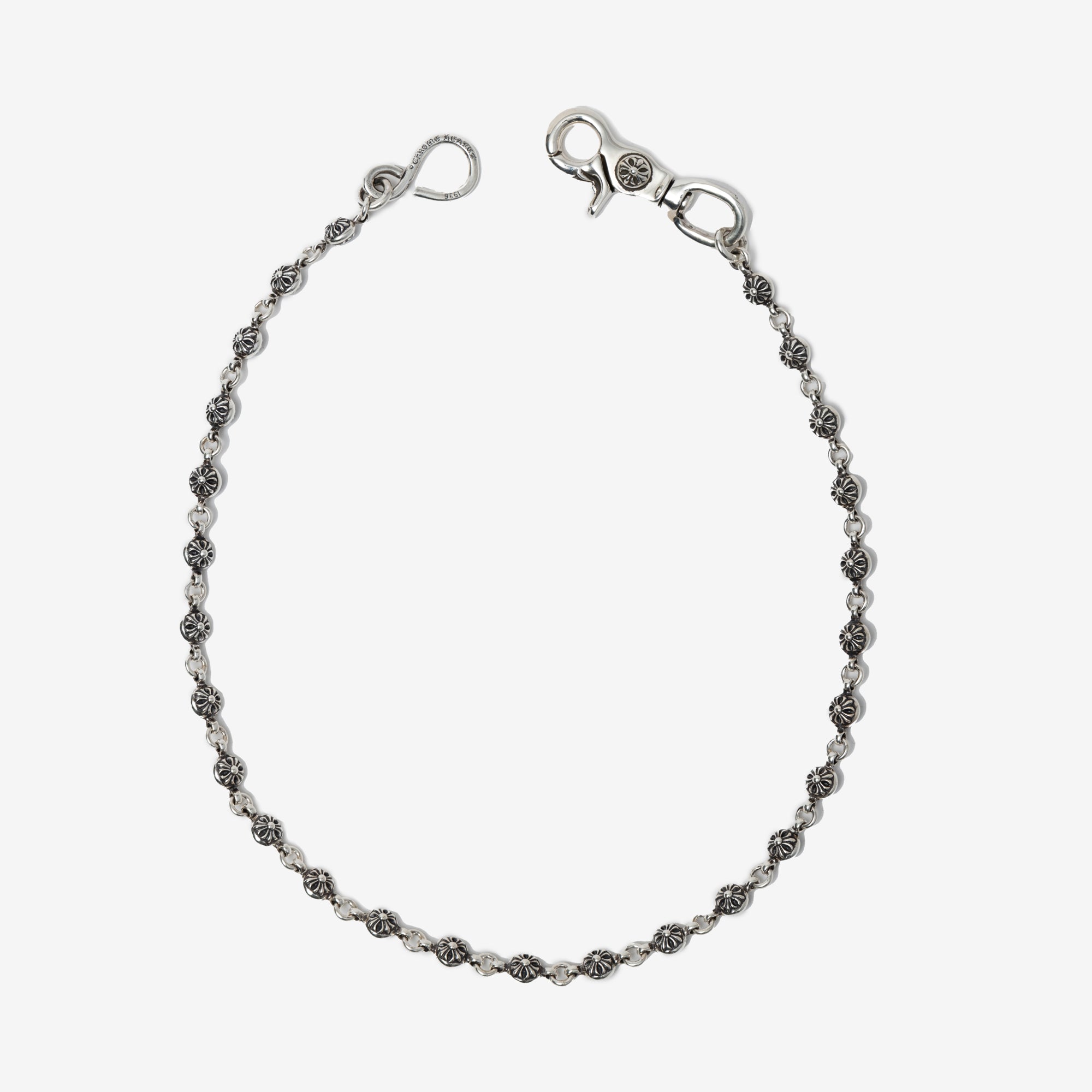 Chrome Hearts CH Wallet Chain Crossballs Long 1 Clip Silver - 1