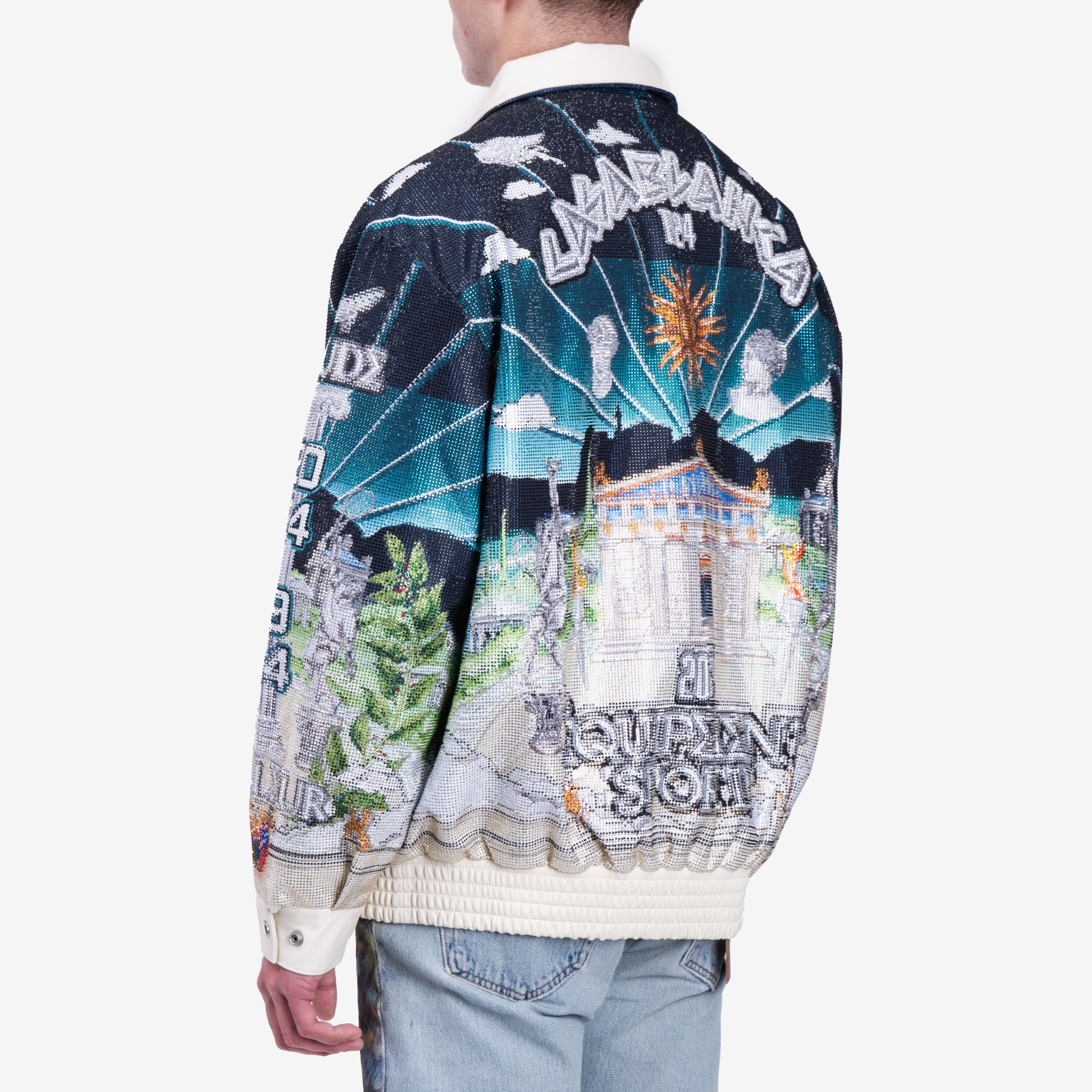 Casablanca Le Temple du Sport Crystal Bomber Jacket Multi - 4
