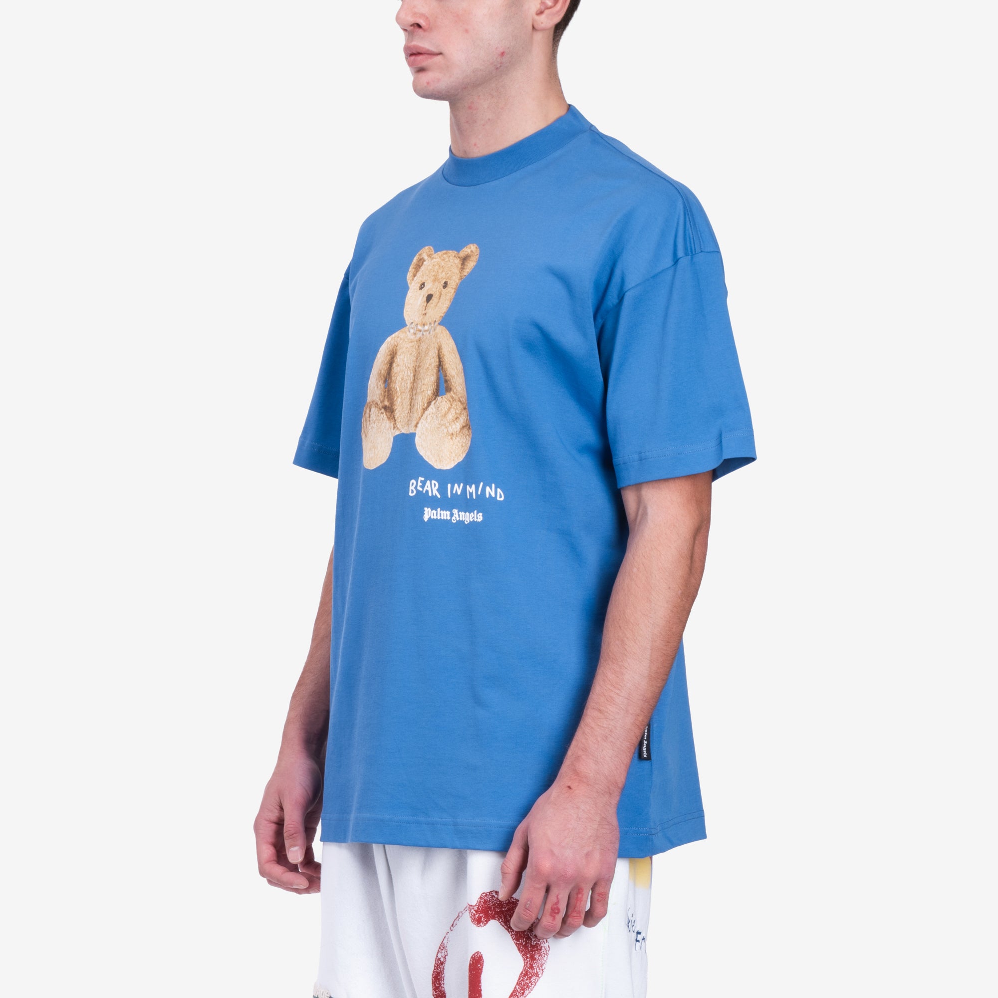 Palm Angels Bear in Mind T-Shirt Blue - 3