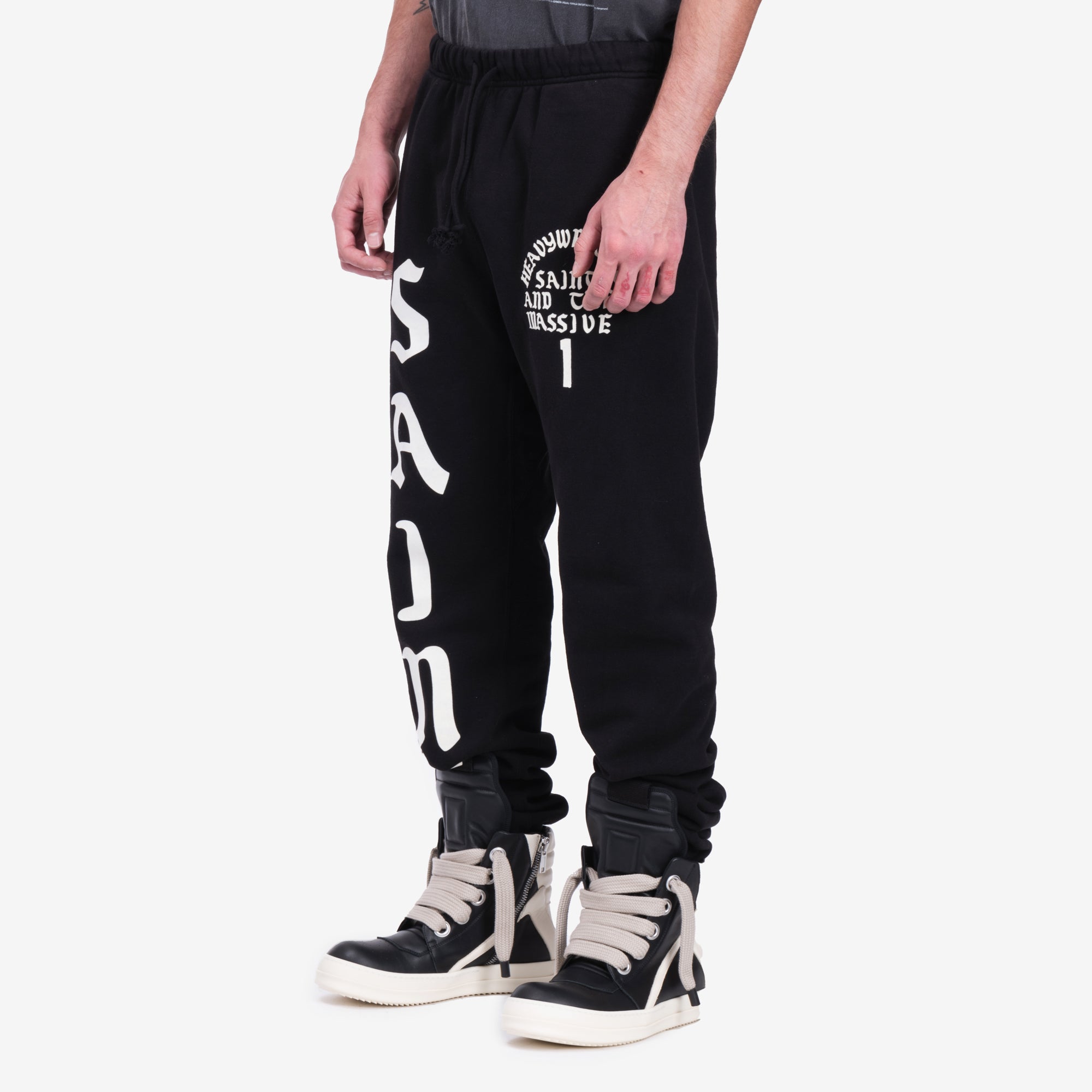 Saint Mxxxxxx Its Saint Sweatpants Black - 3