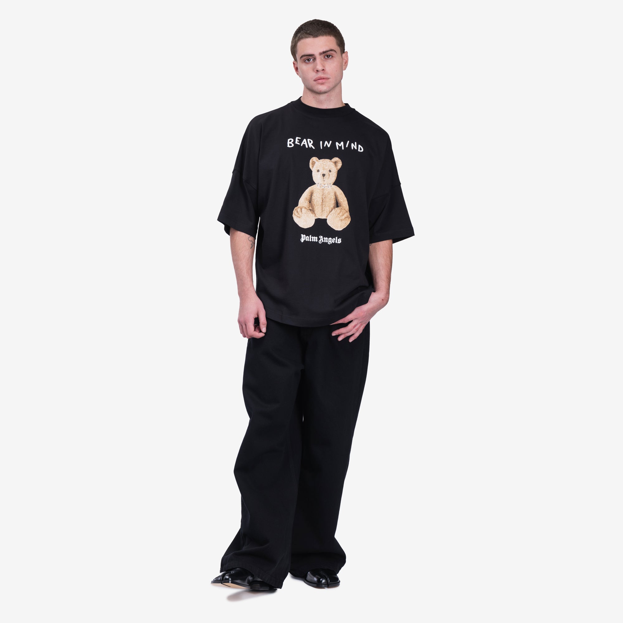 Palm Angels Bear in Mind Over T-Shirt Black - 2