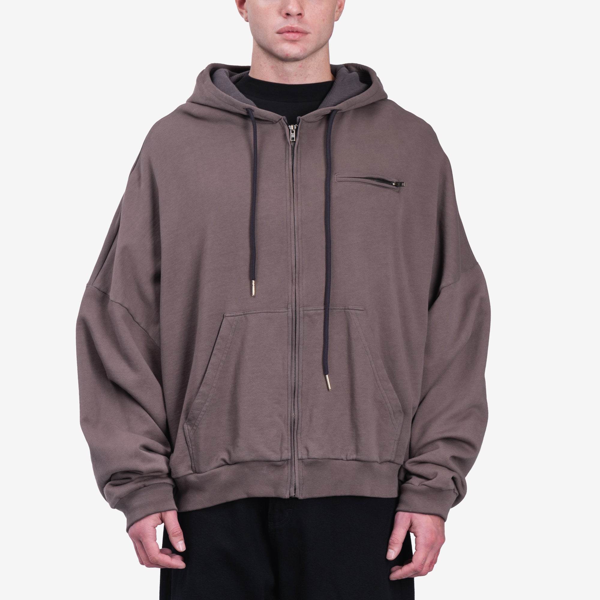 Willy Chavarria Bomber Hoody Pavement - 1