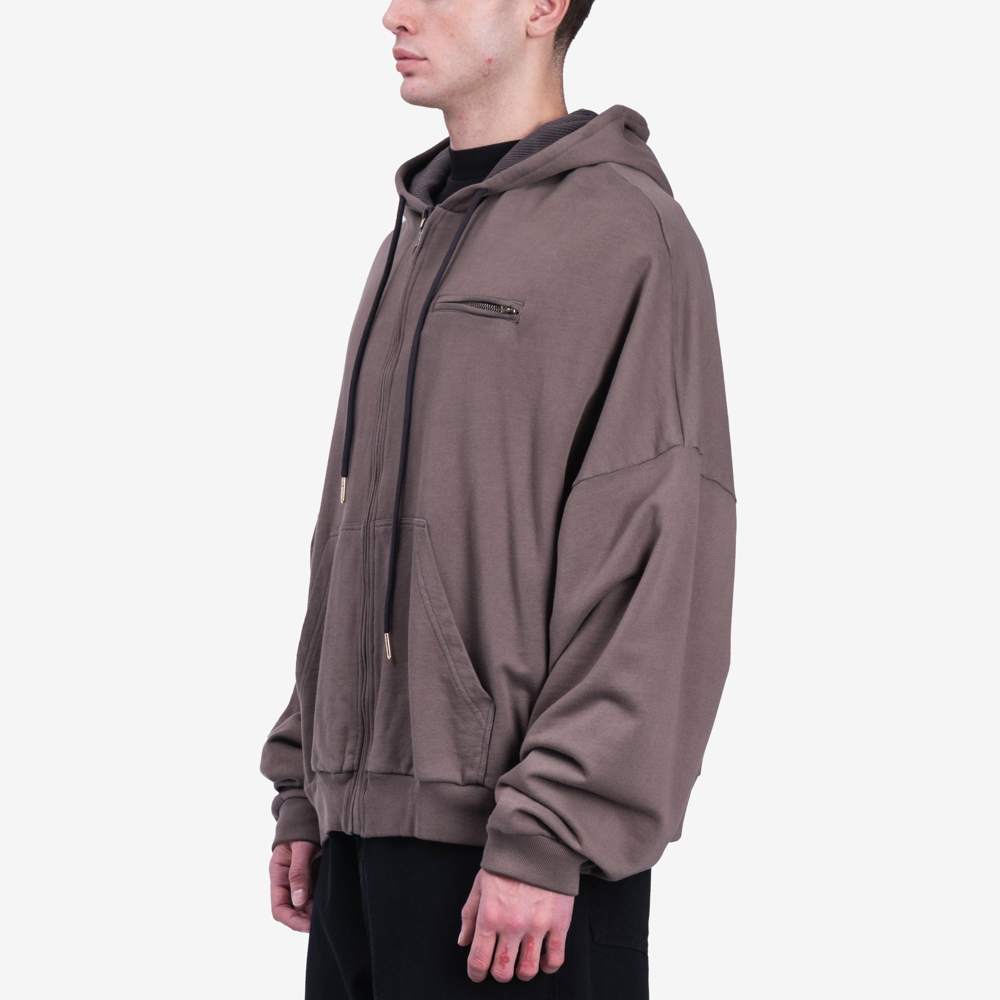 Willy Chavarria Bomber Hoody Pavement - 3