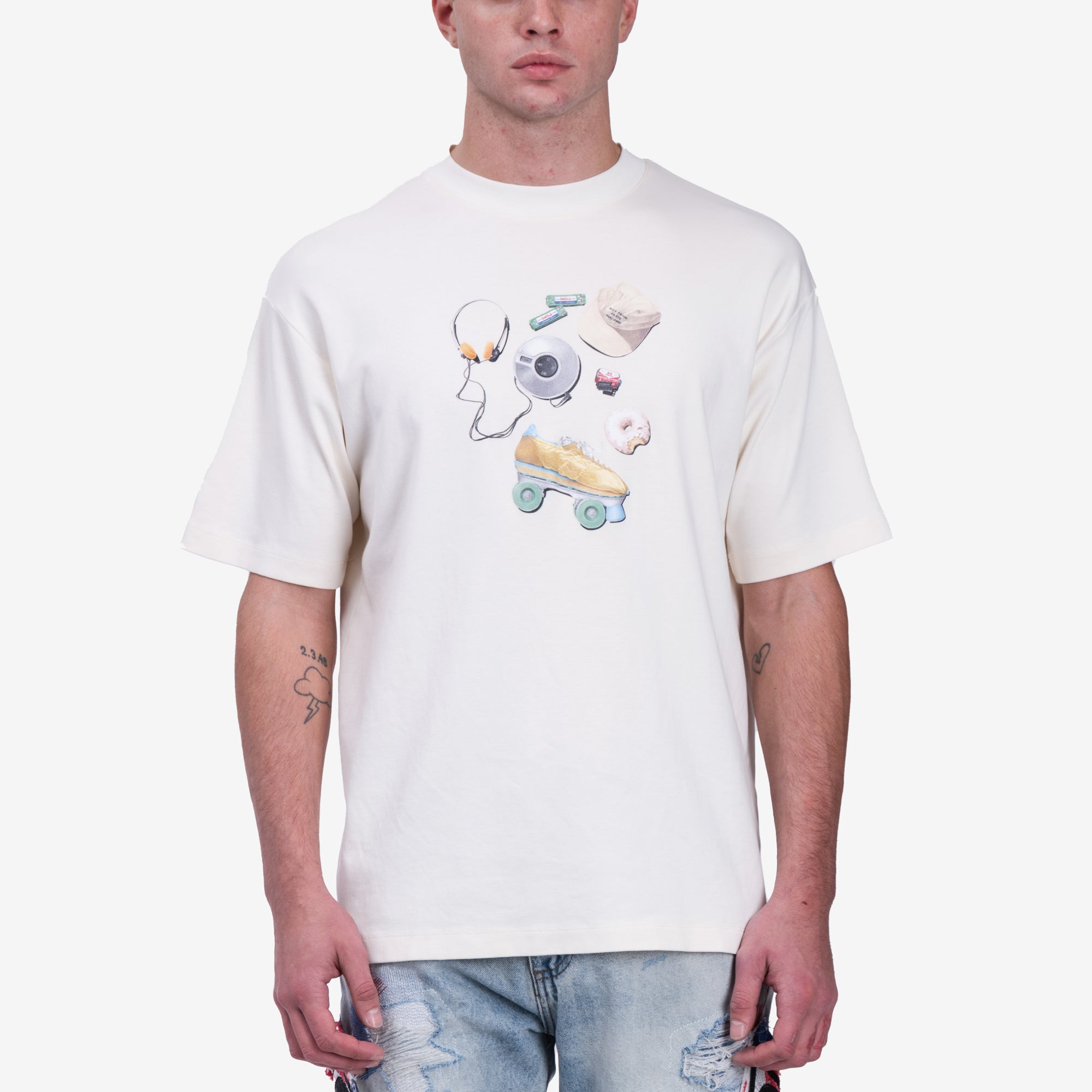 Drôle de Monsieur Le T-Shirt Balade Cream - 1