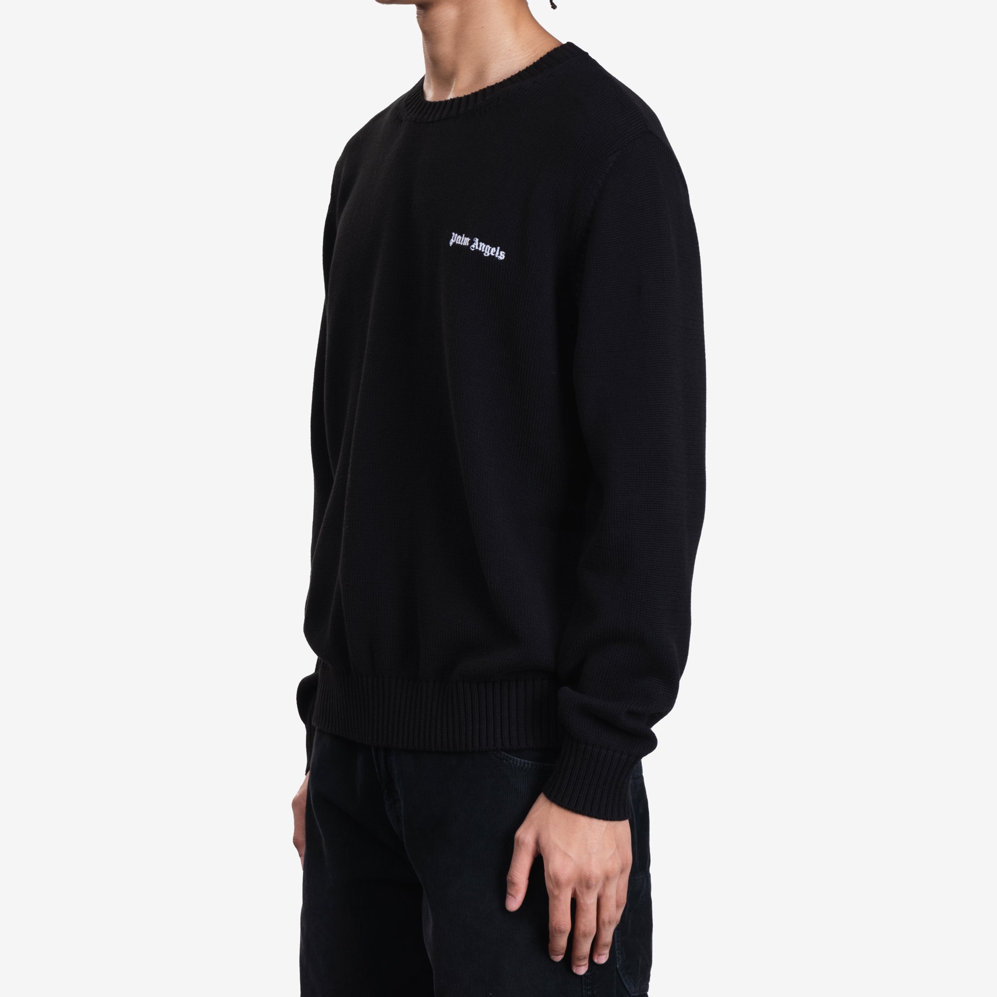Palm Angels Classic Logo Sweater Black - 3