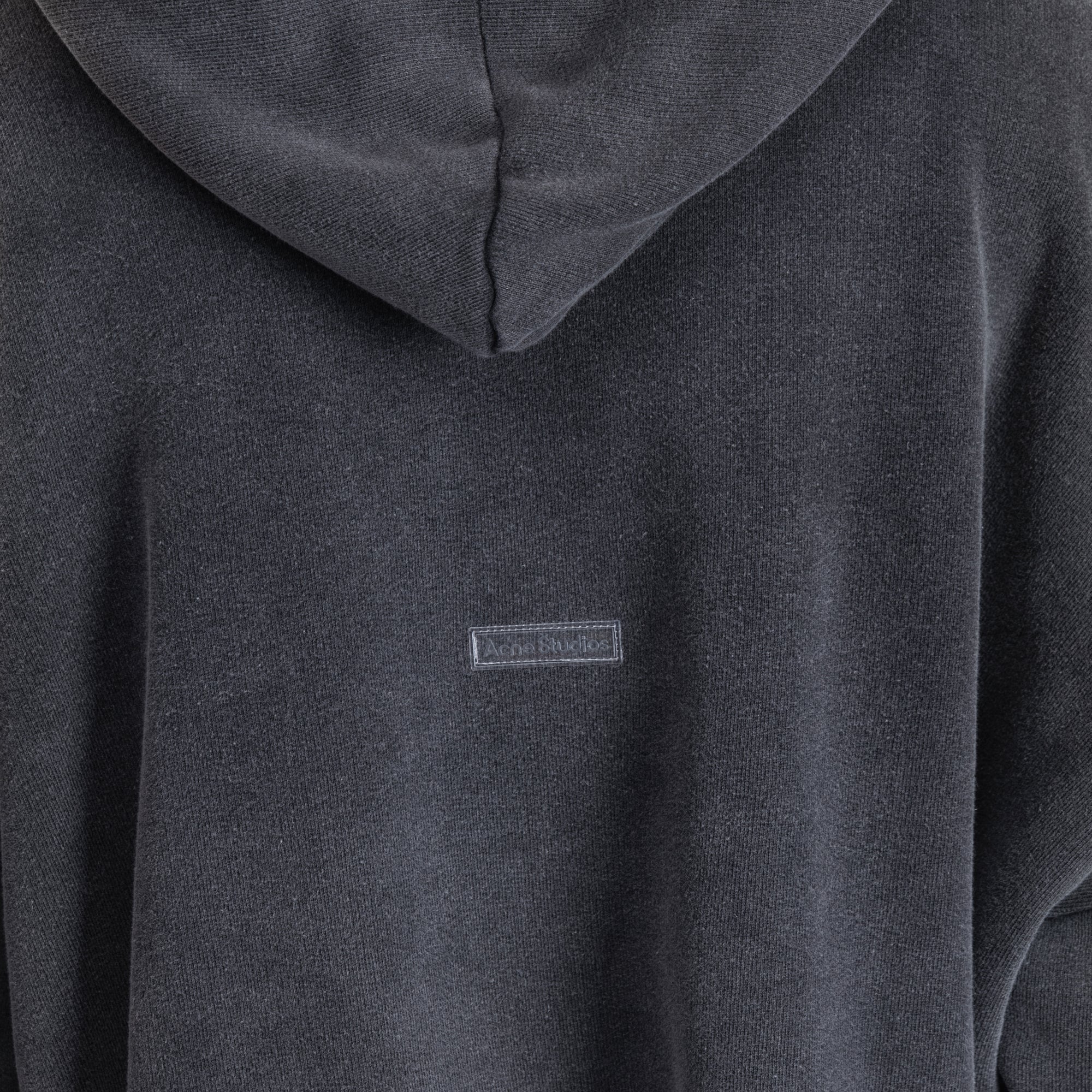 Acne Studios Logo Stamp Hoody Faded Black - 5
