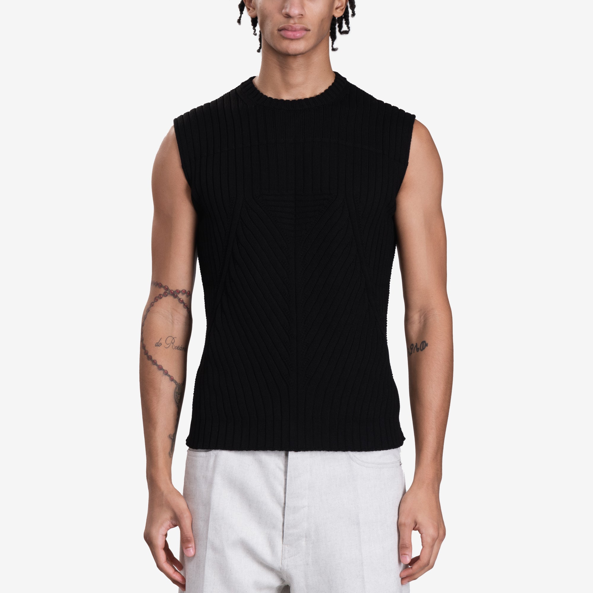 Rick Owens Knit Vest Black - 1