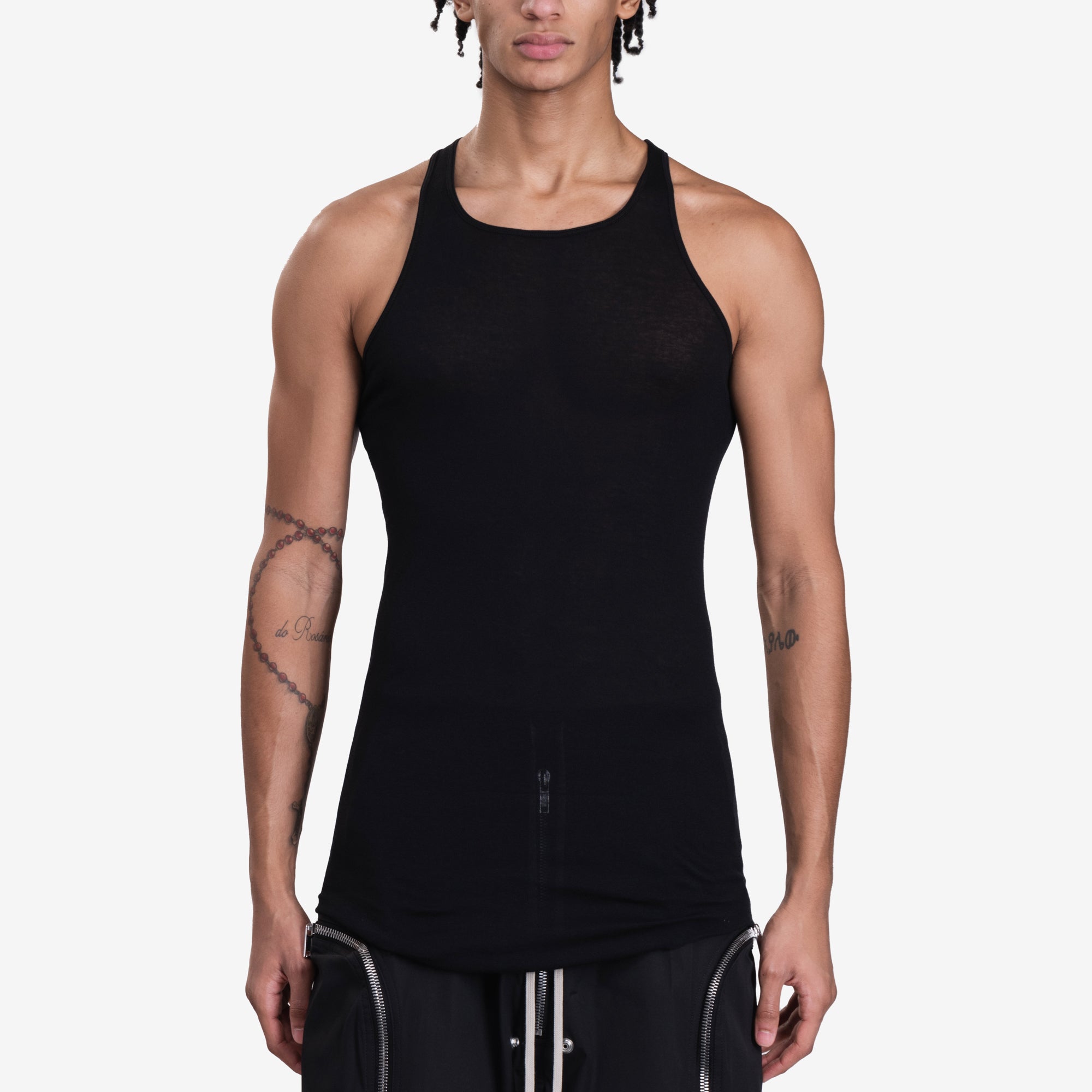 Photo of Rick Owens Basic Rib Tank Top - 1