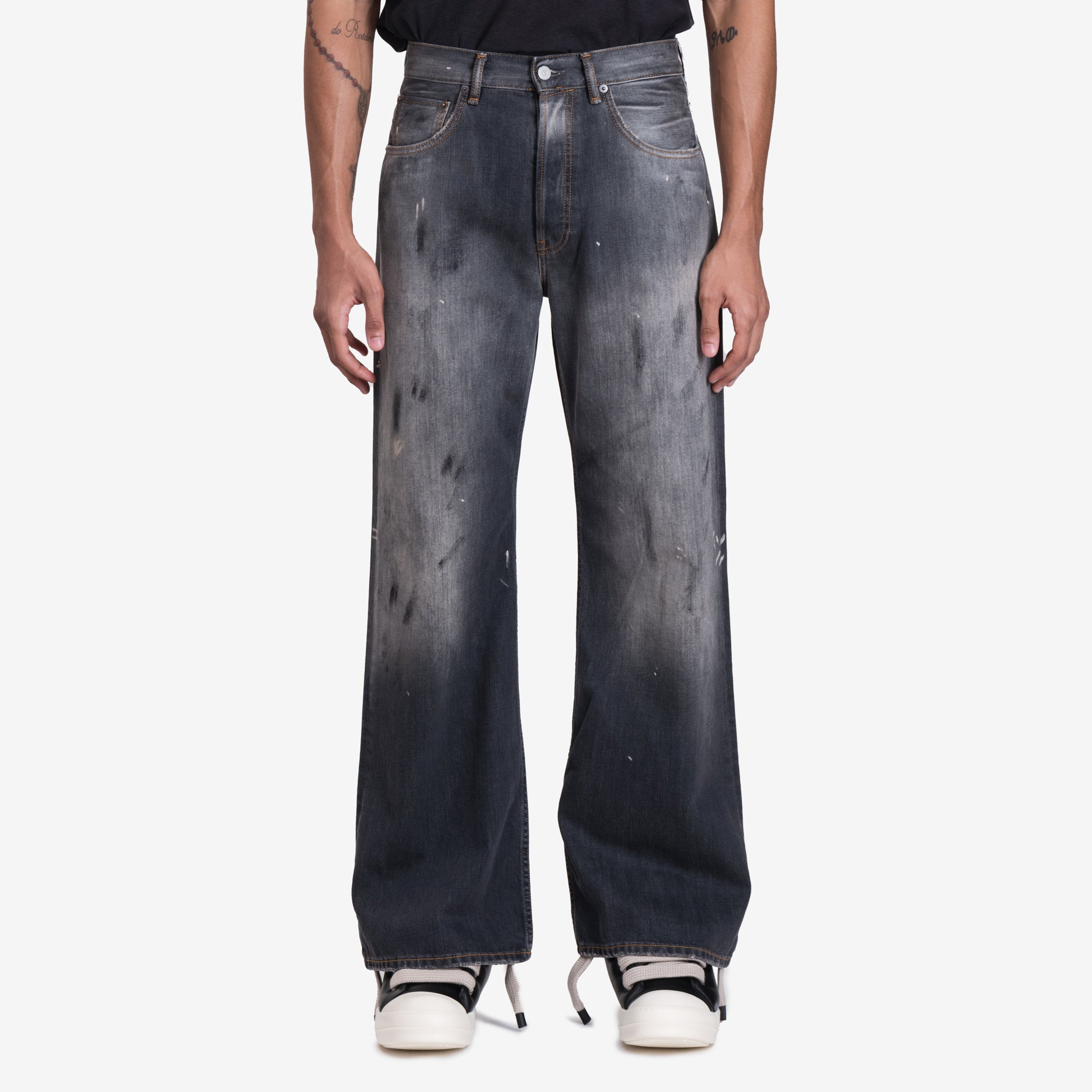 Acne Studios 2021M Trafalgar Loose Fit Jeans Black - 1
