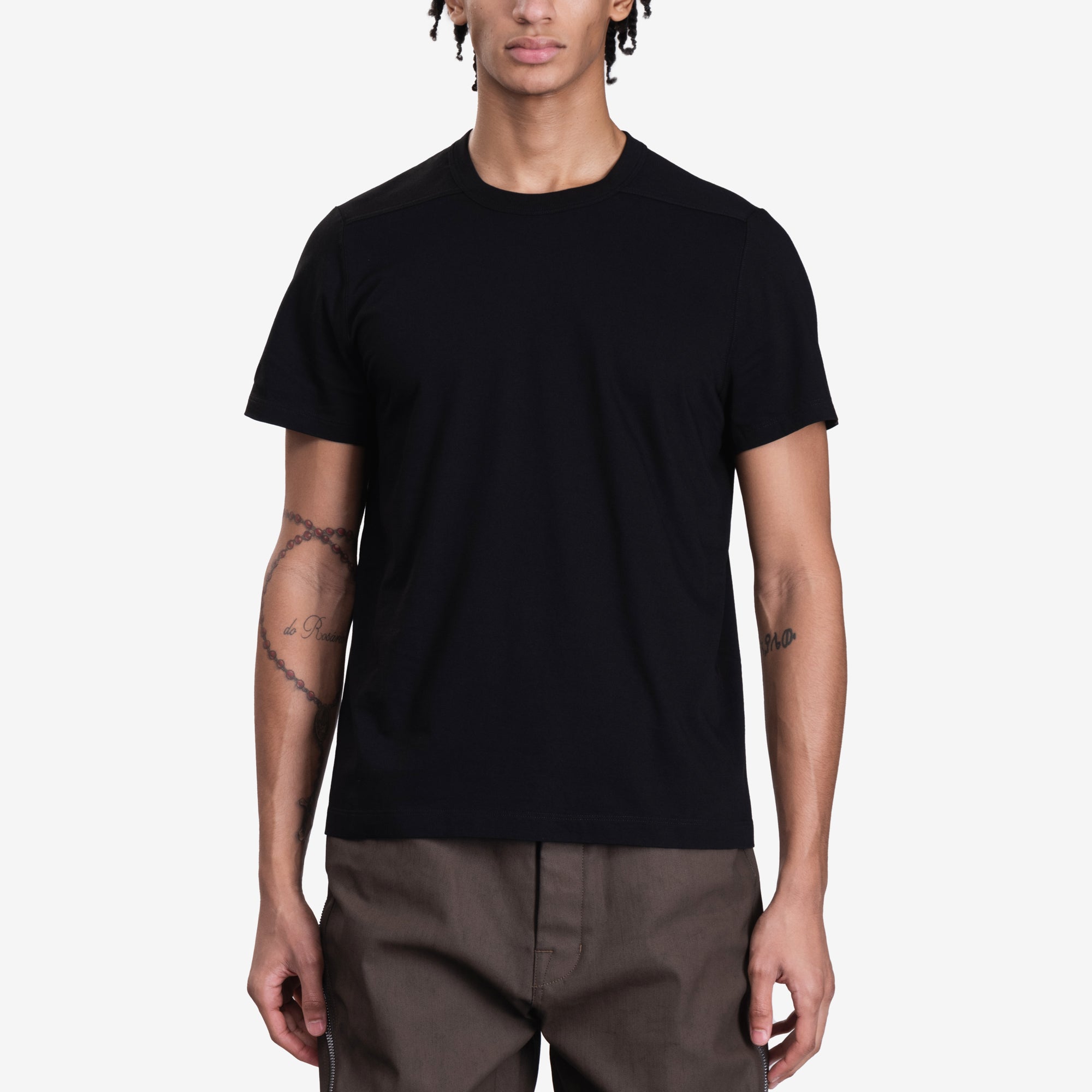 Rick Owens Short Level T-Shirt Black - 1