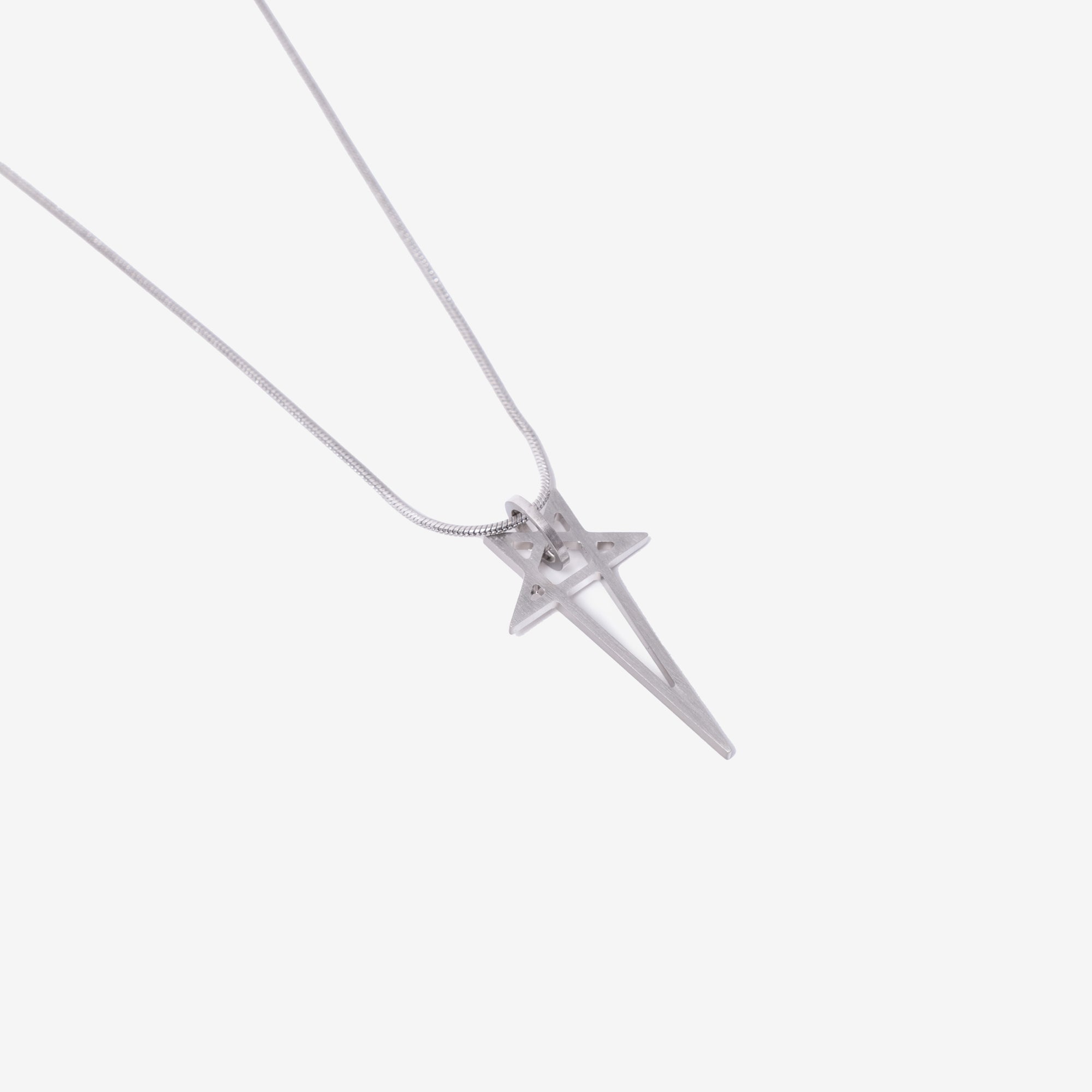 Rick Owens Pentagram Charm Necklace Palladio - 3