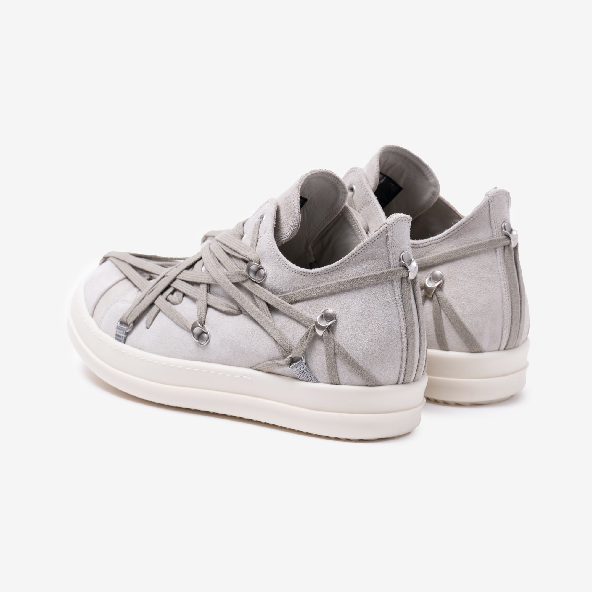 Rick Owens Megalaced Low - Top Sneakers Dinge/Milk/Milk - 5