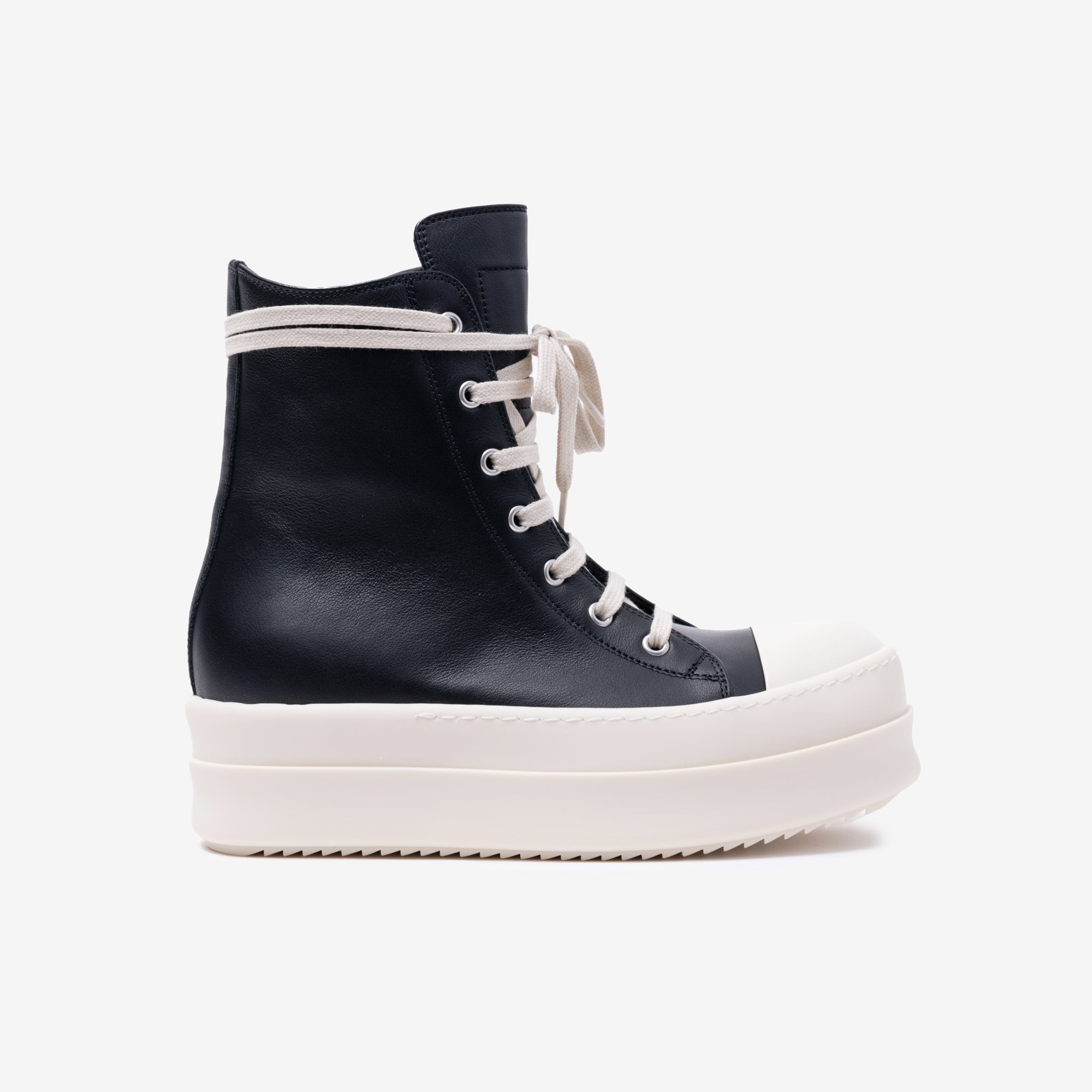 Rick Owens Womens Mega Bumper Sneakers Black - 3