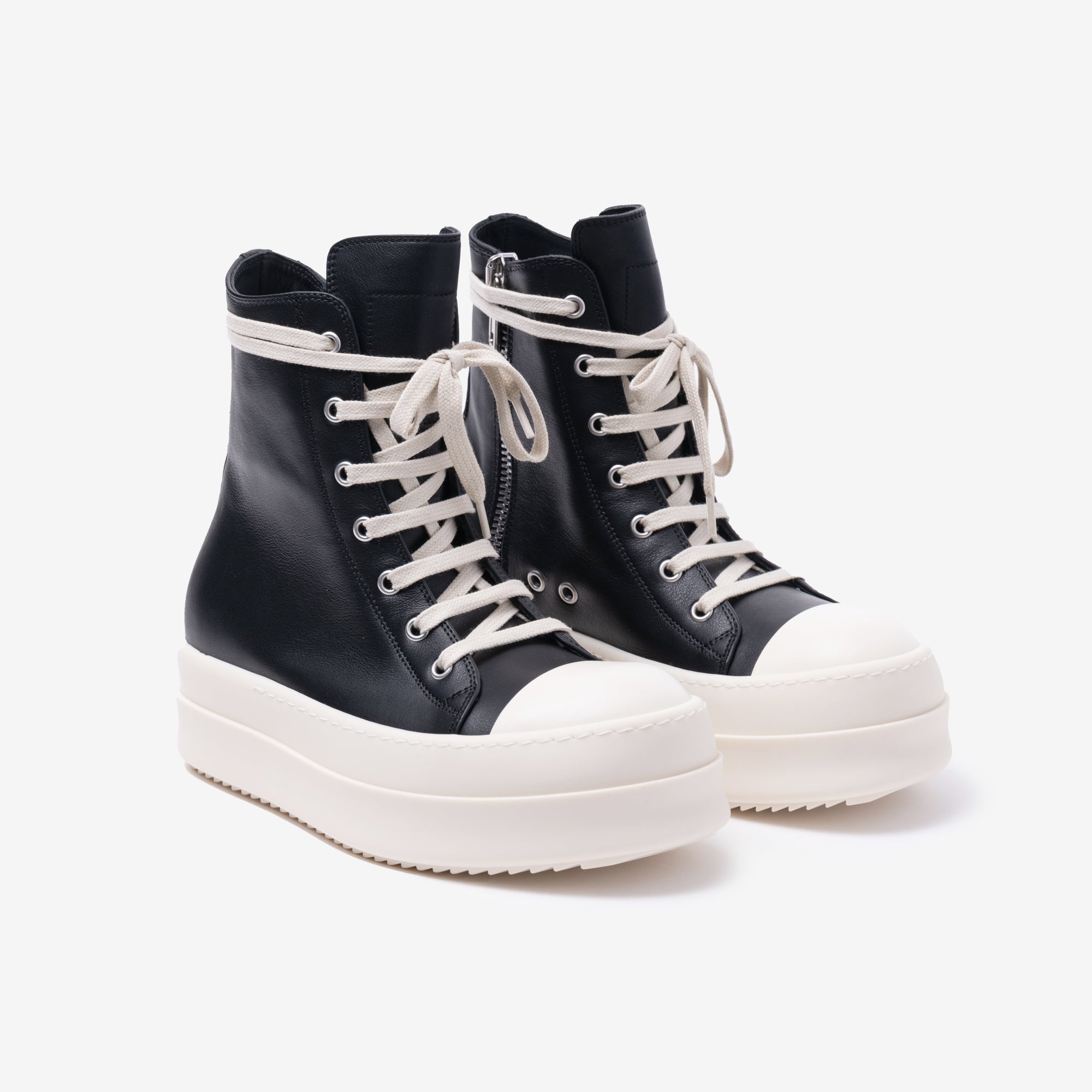 Rick Owens Womens Mega Bumper Sneakers Black - 1