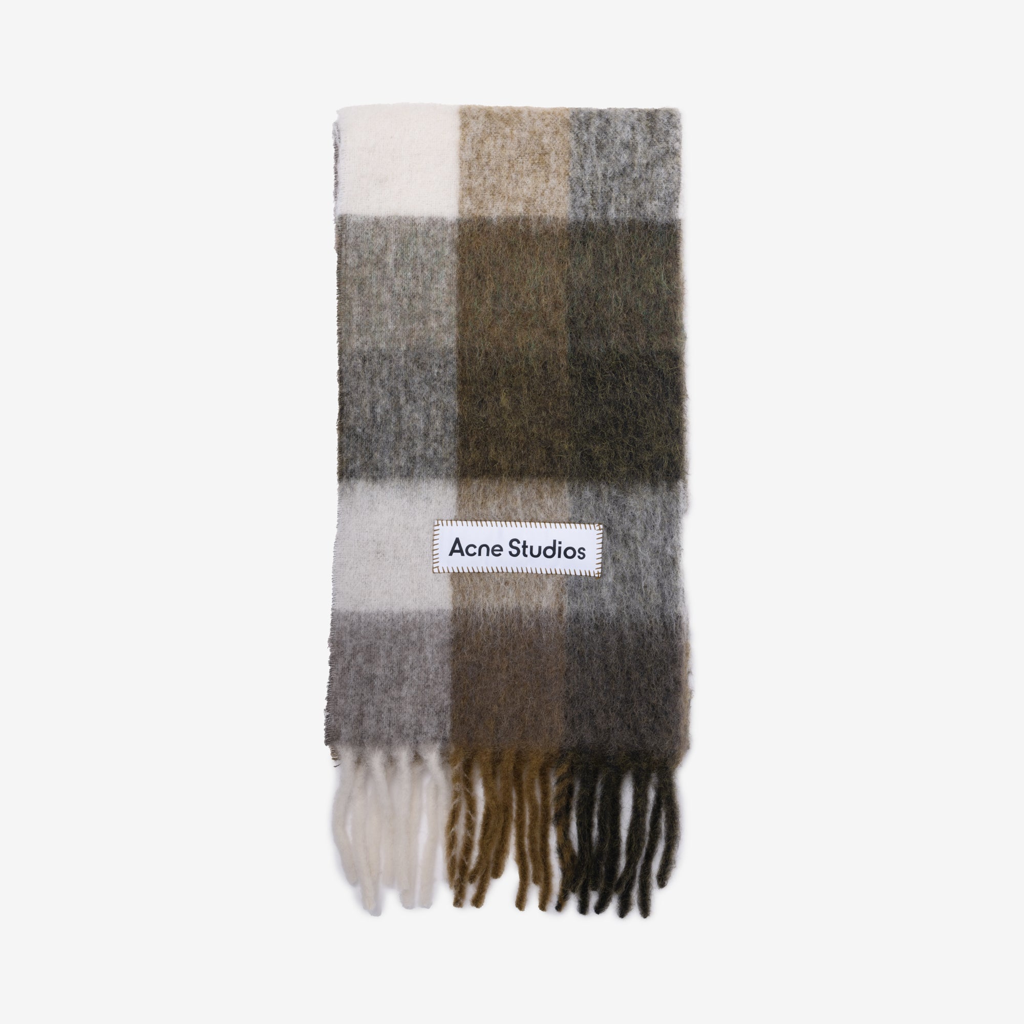 Photo of Acne Studios Mohair Checked Scarf - 1