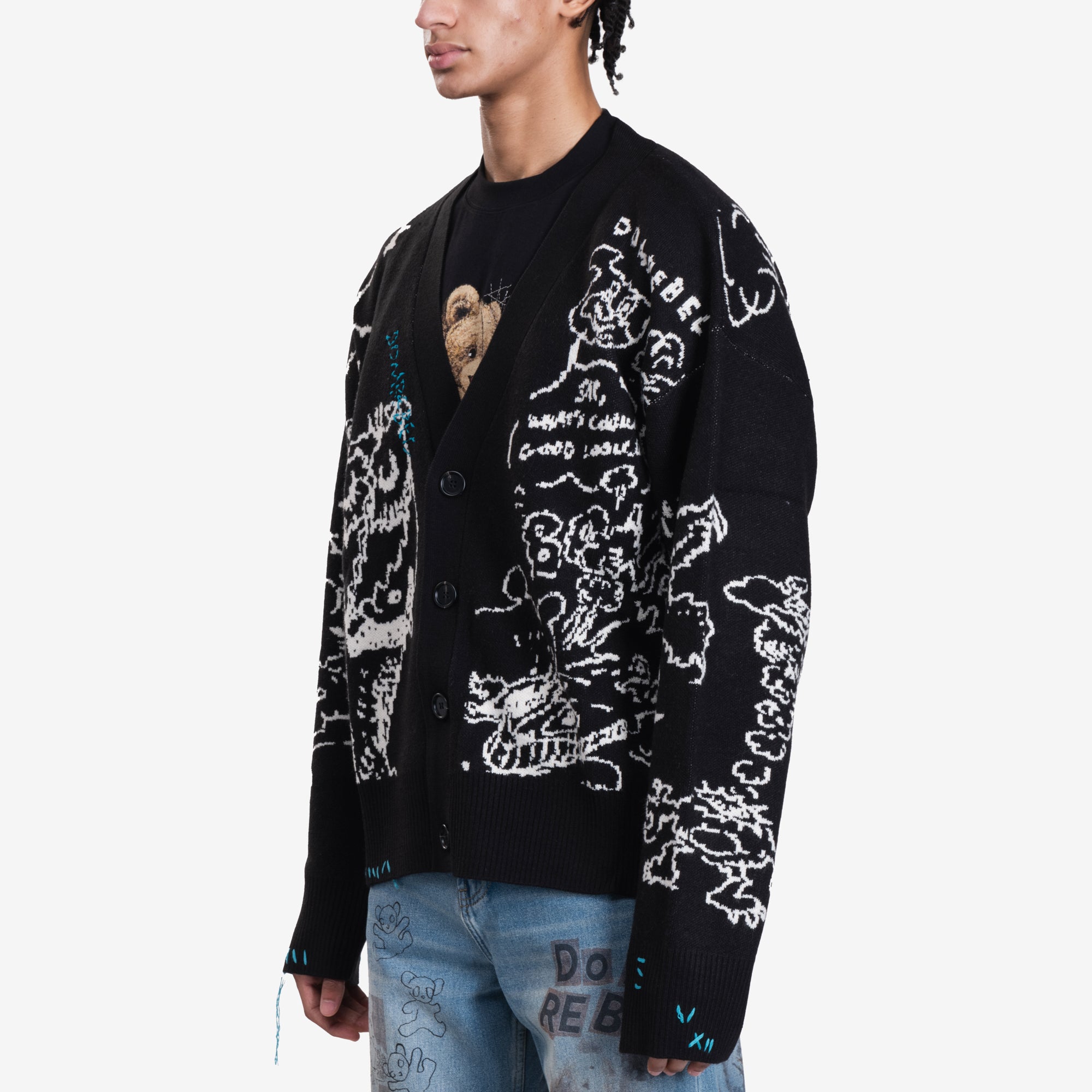 Dom Rebel Utopia Cardigan Black - 3