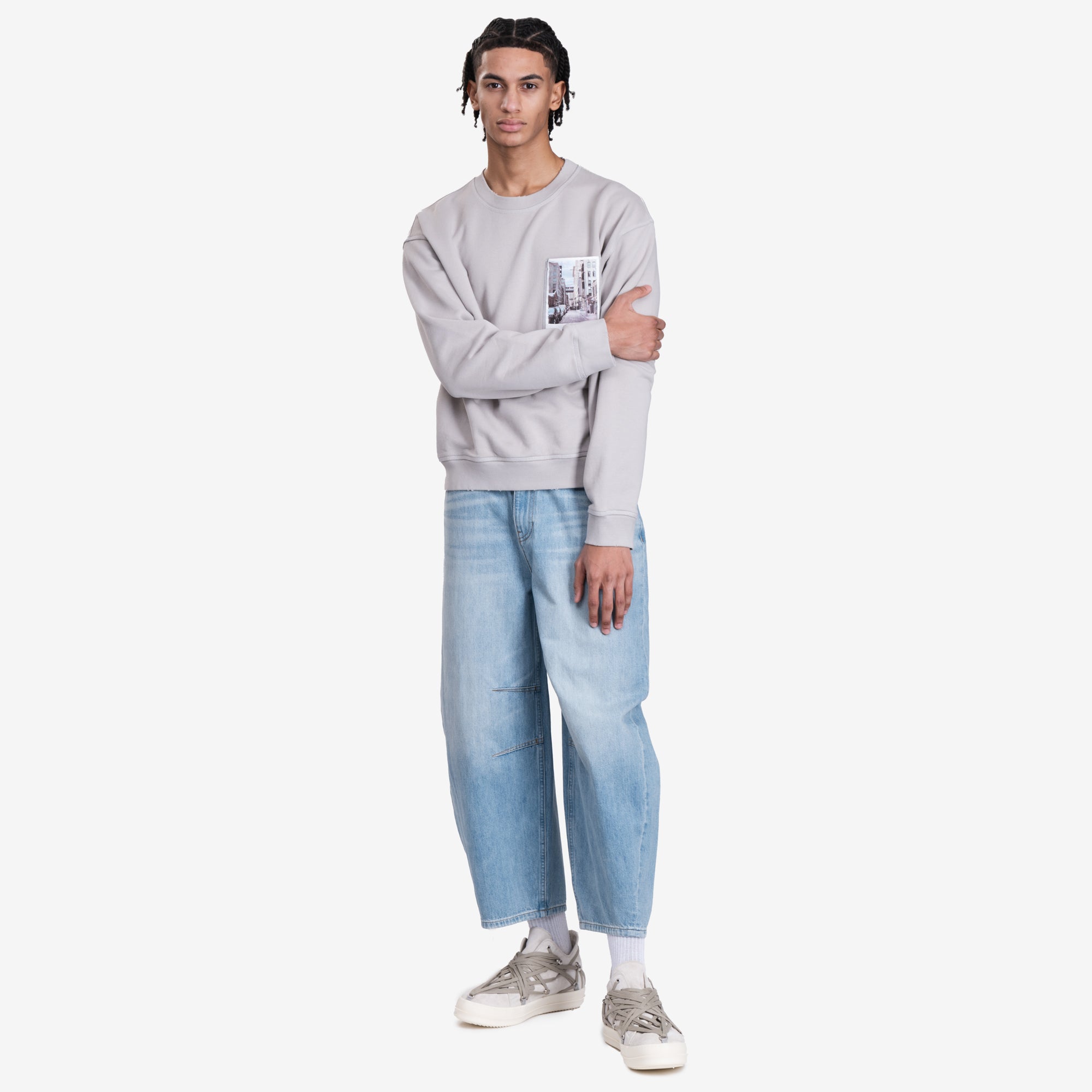 Helmut Lang Postcard Brooklyn Sweatshirt Grey - 2