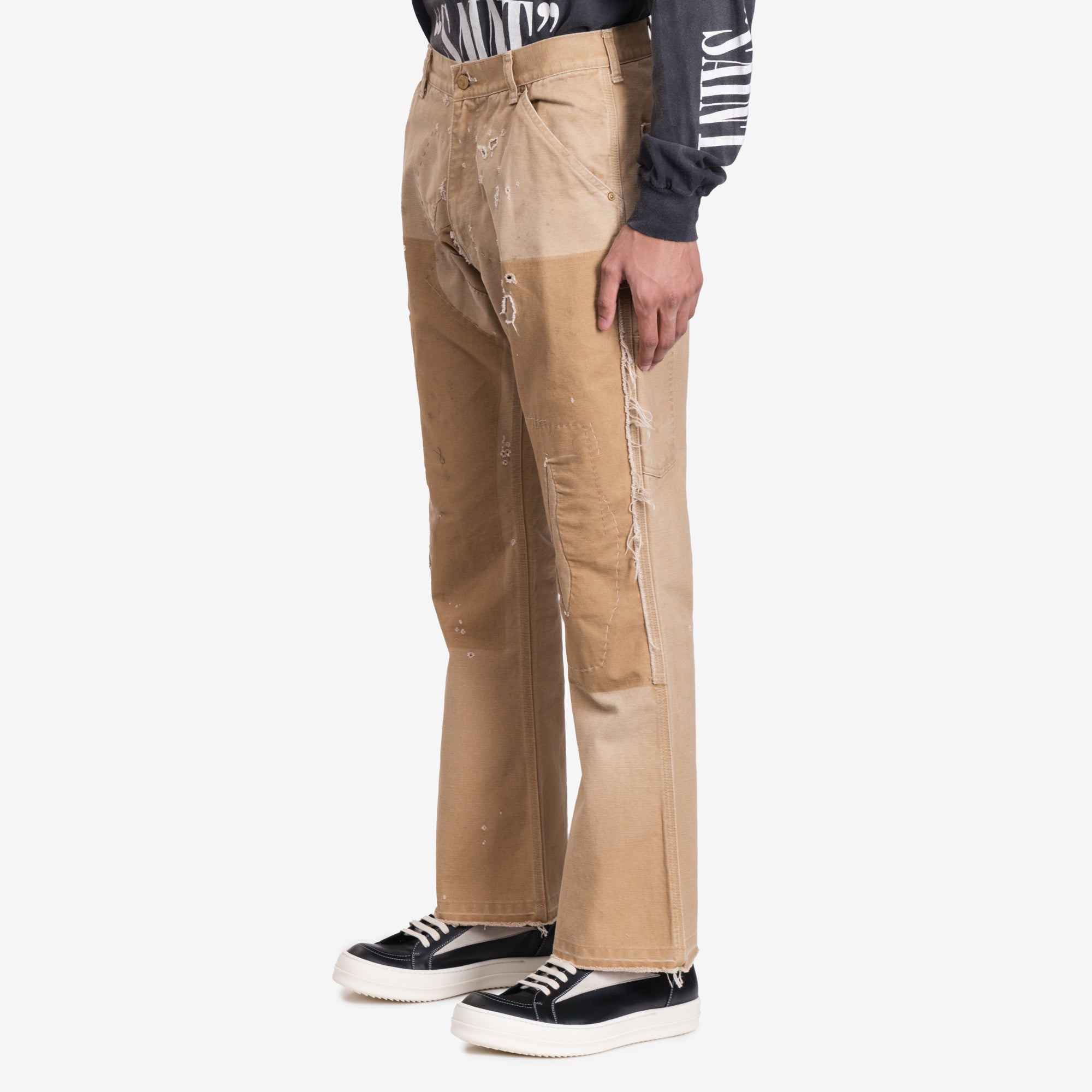 Saint Mxxxxxx Double Knee Carpenter Pants Beige - 3