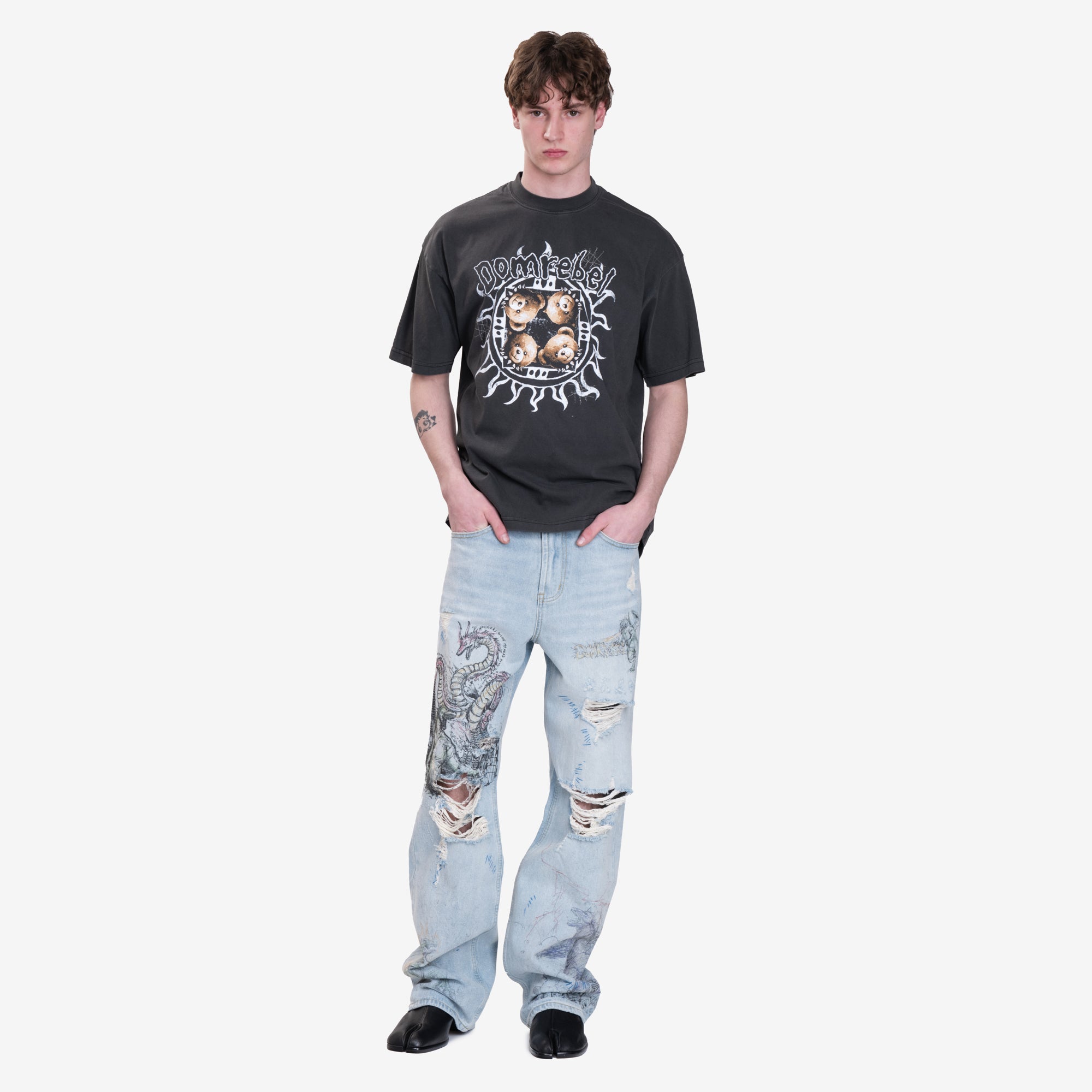 Dom Rebel Sungaze T-Shirt Faded Black - 2