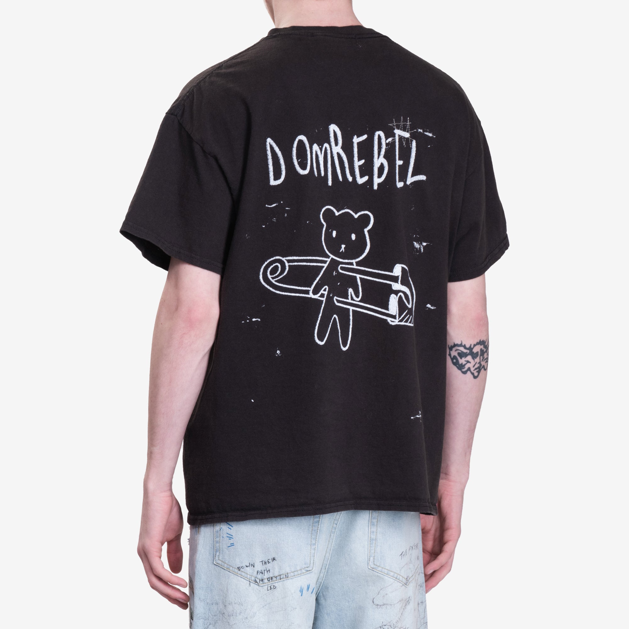 Dom Rebel Bart Vintage T-Shirt Black - 4
