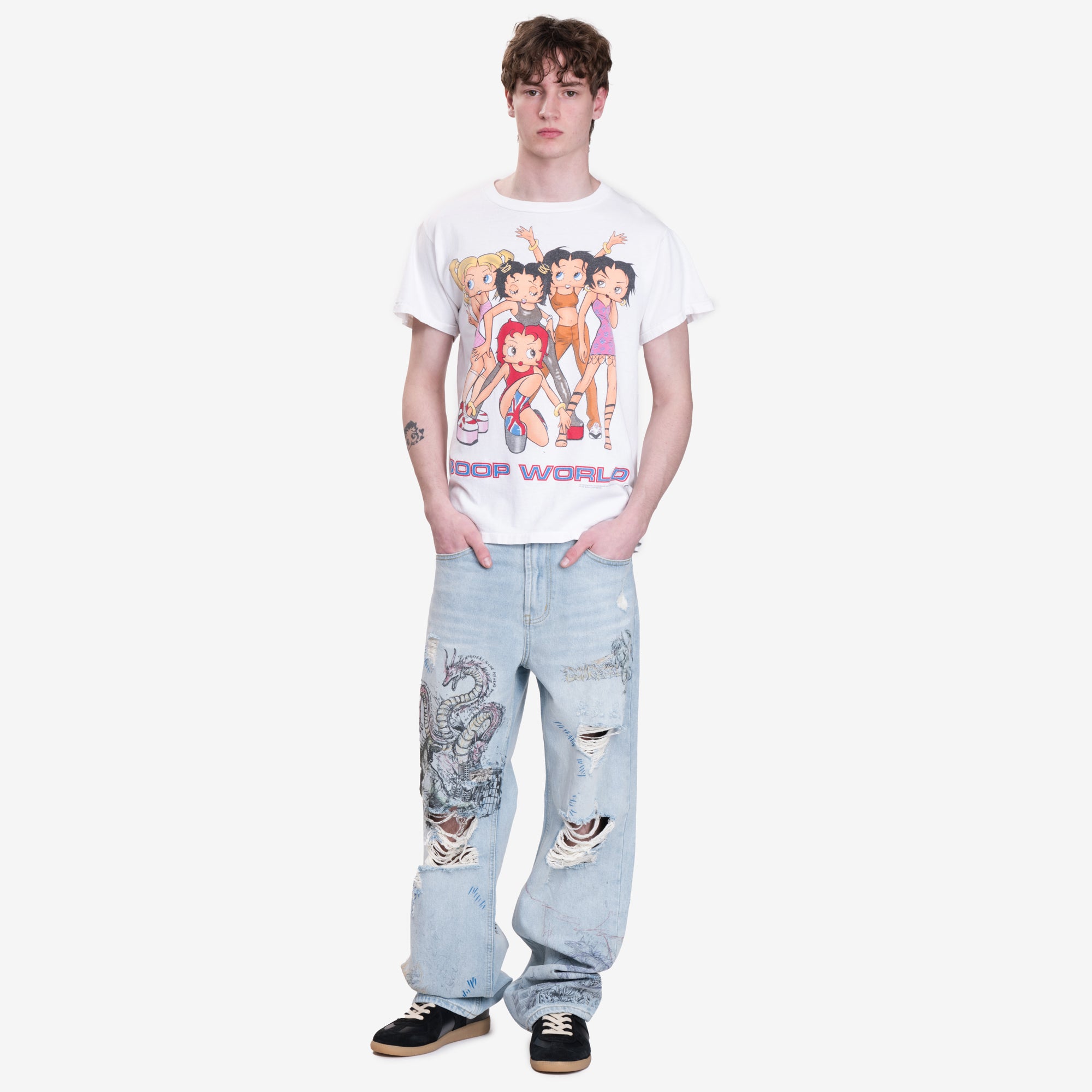 Earthling VIP Boop World Vintage T-Shirt White - 2