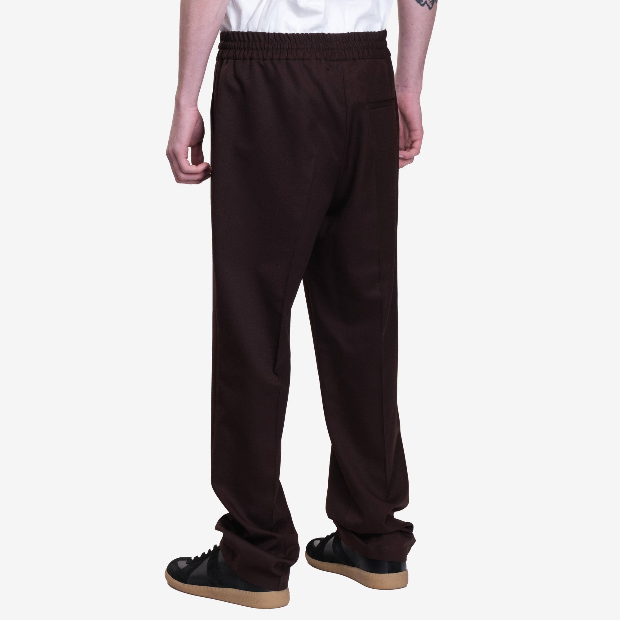 Drôle de Monsieur Le Pantalon Droit Laine Dark Brown - 4