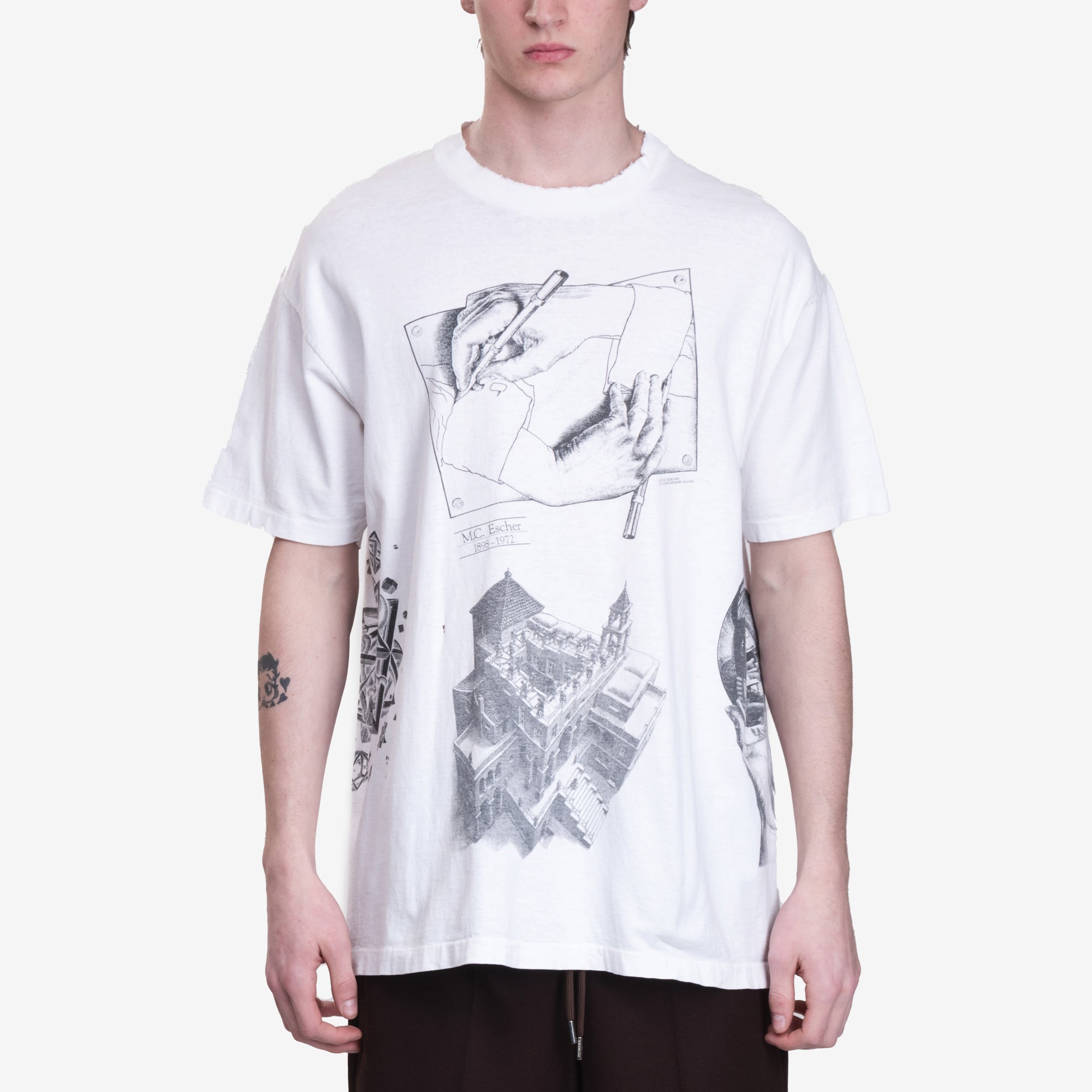 Earthling VIP MC Escher Vintage T-Shirt White - 4