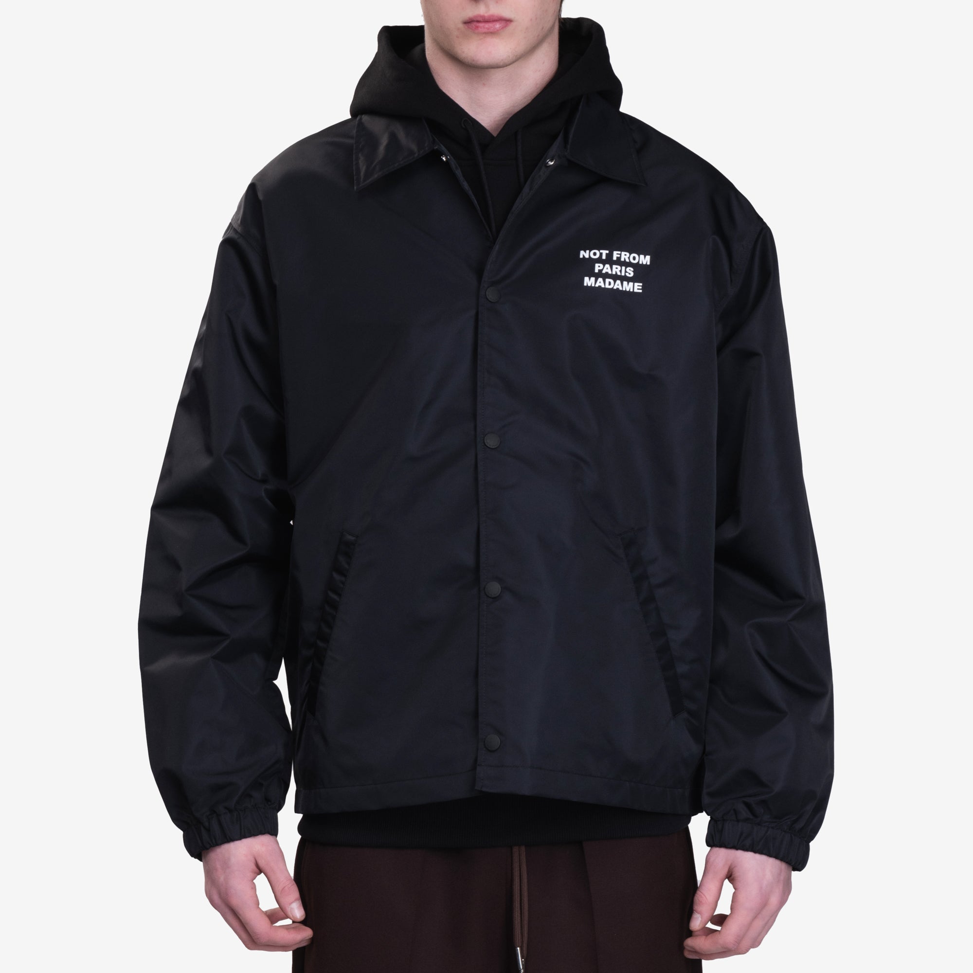 Drôle de Monsieur Le Veste Slogan Black - 1