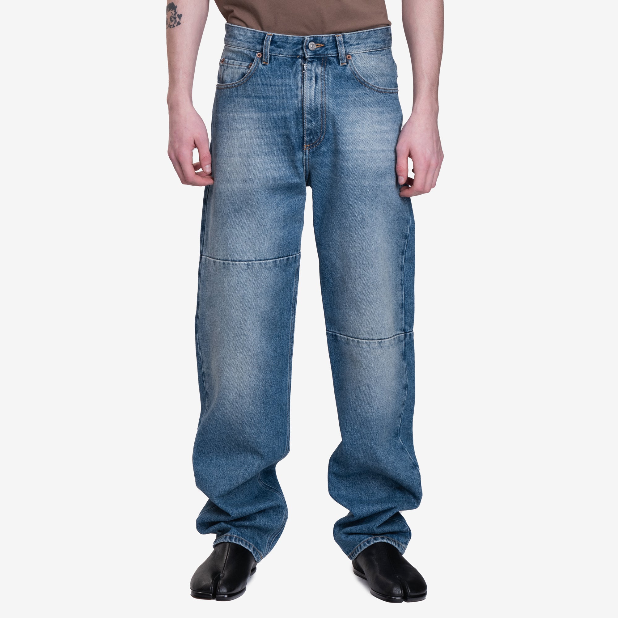 MM6 Tapered Jeans Medium Blue - 1