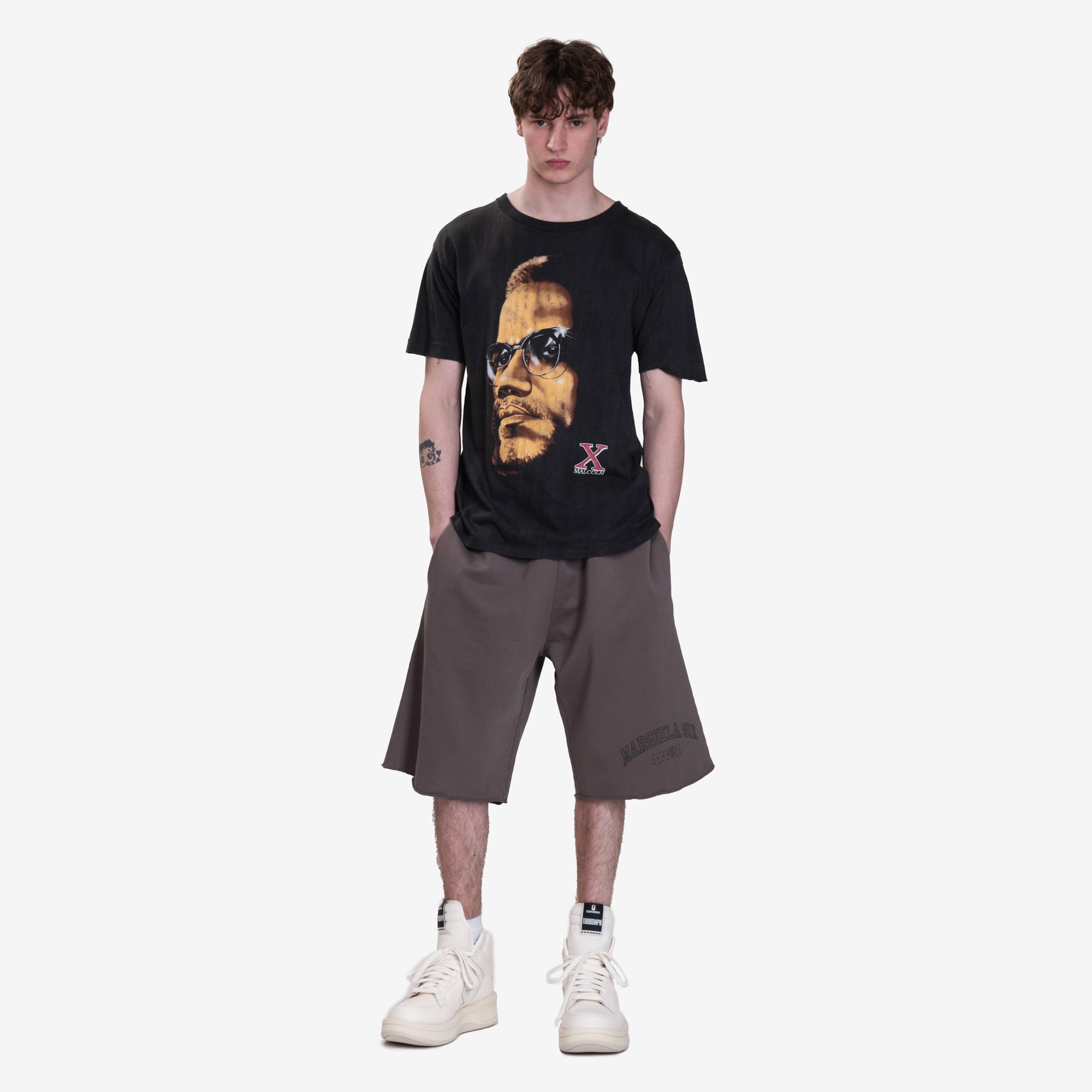 Earthling VIP Malcolm X Vintage T-Shirt Black - 2