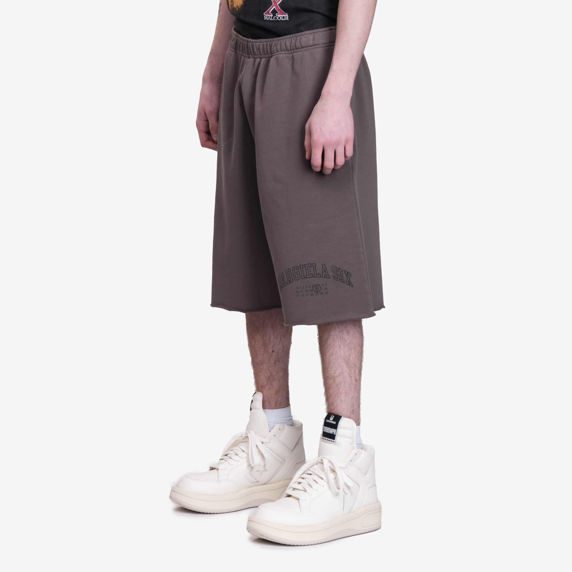 MM6 Varsity Sweat Shorts Brown - 3