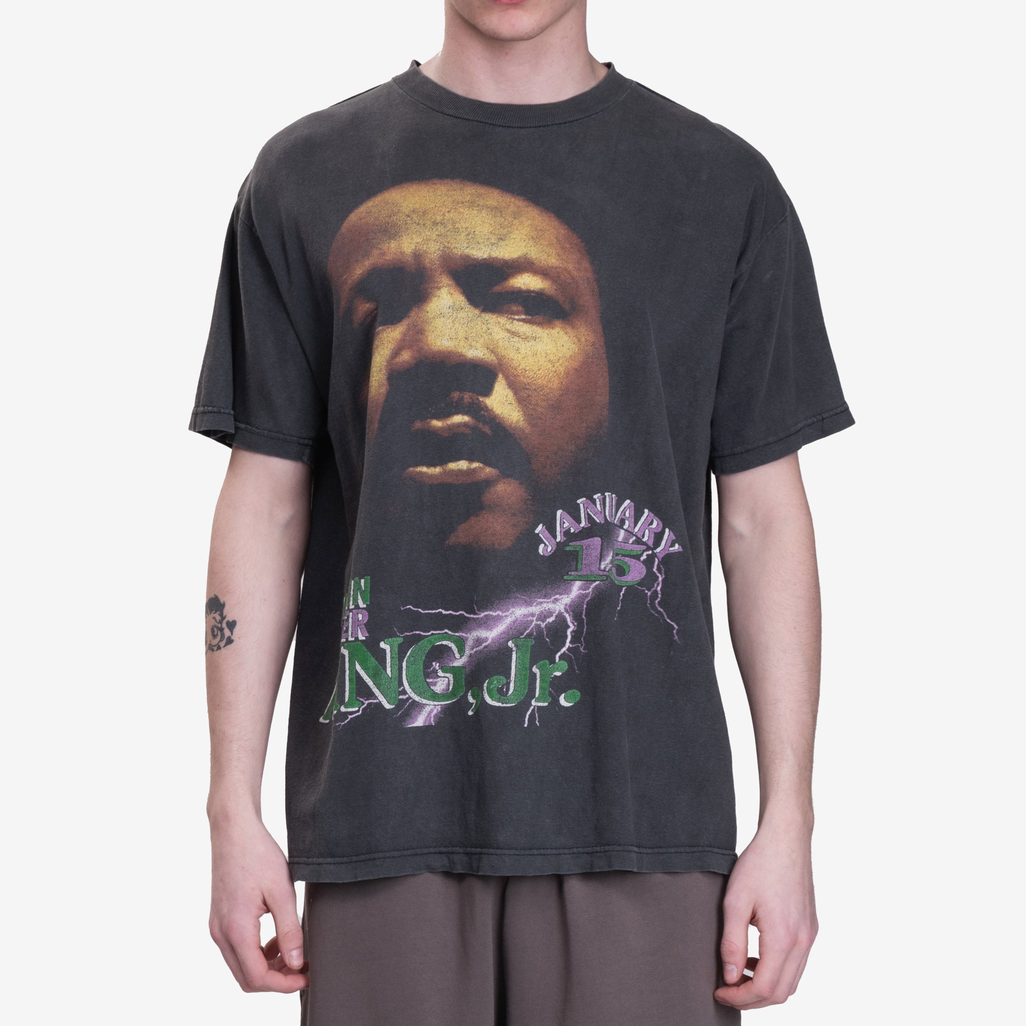 Earthling VIP Martin Luther King Jr. Vintage T-Shirt Black - 1