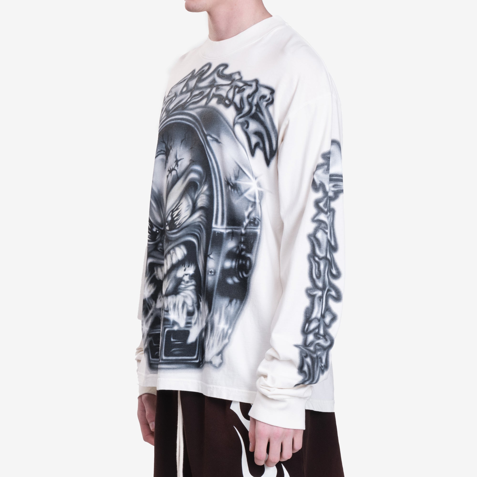 HELLSTAR Mark Long Sleeve T-Shirt White - 3