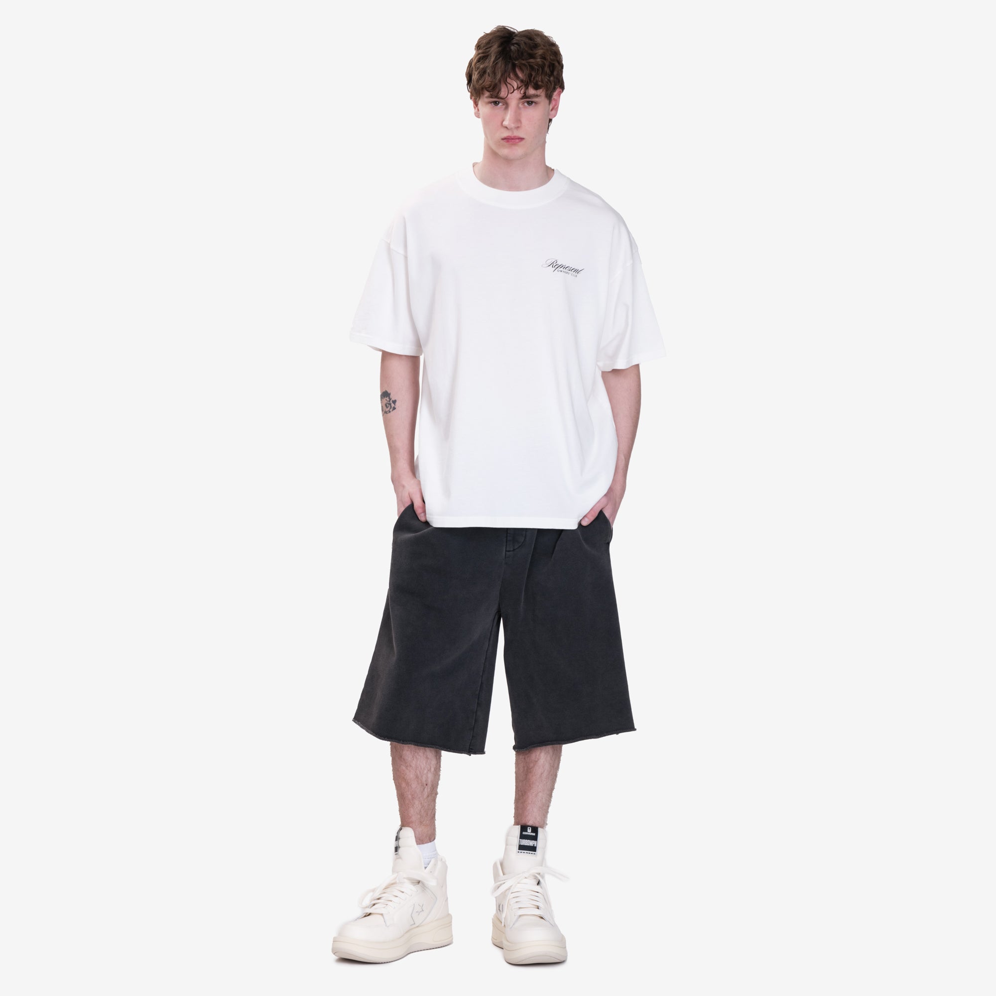 Represent Owners Club Script T-Shirt Flat White - 2