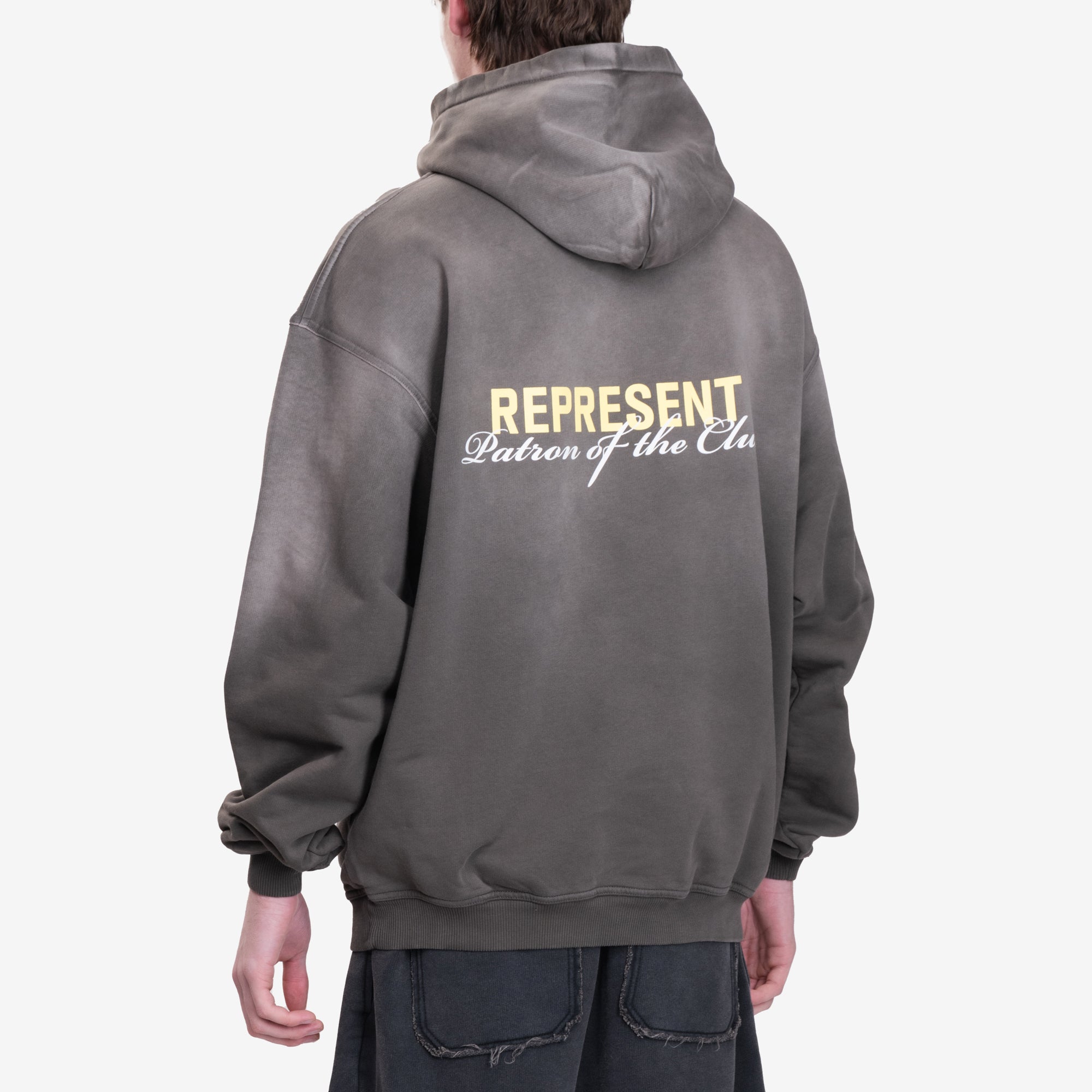 Represent Patron of the Club Hoody Washed Olive - 4