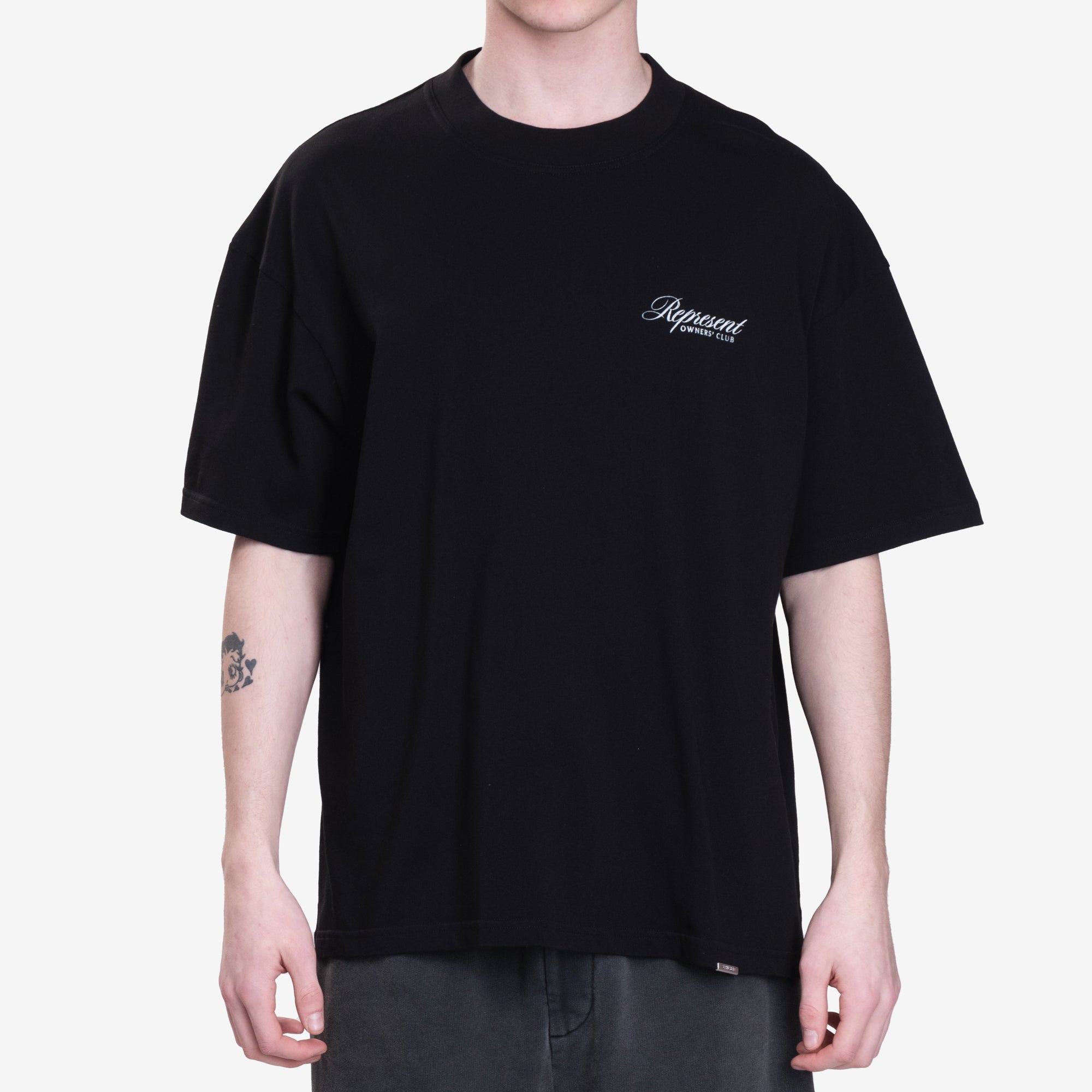 Represent Owners Club Script T-Shirt Black - 1