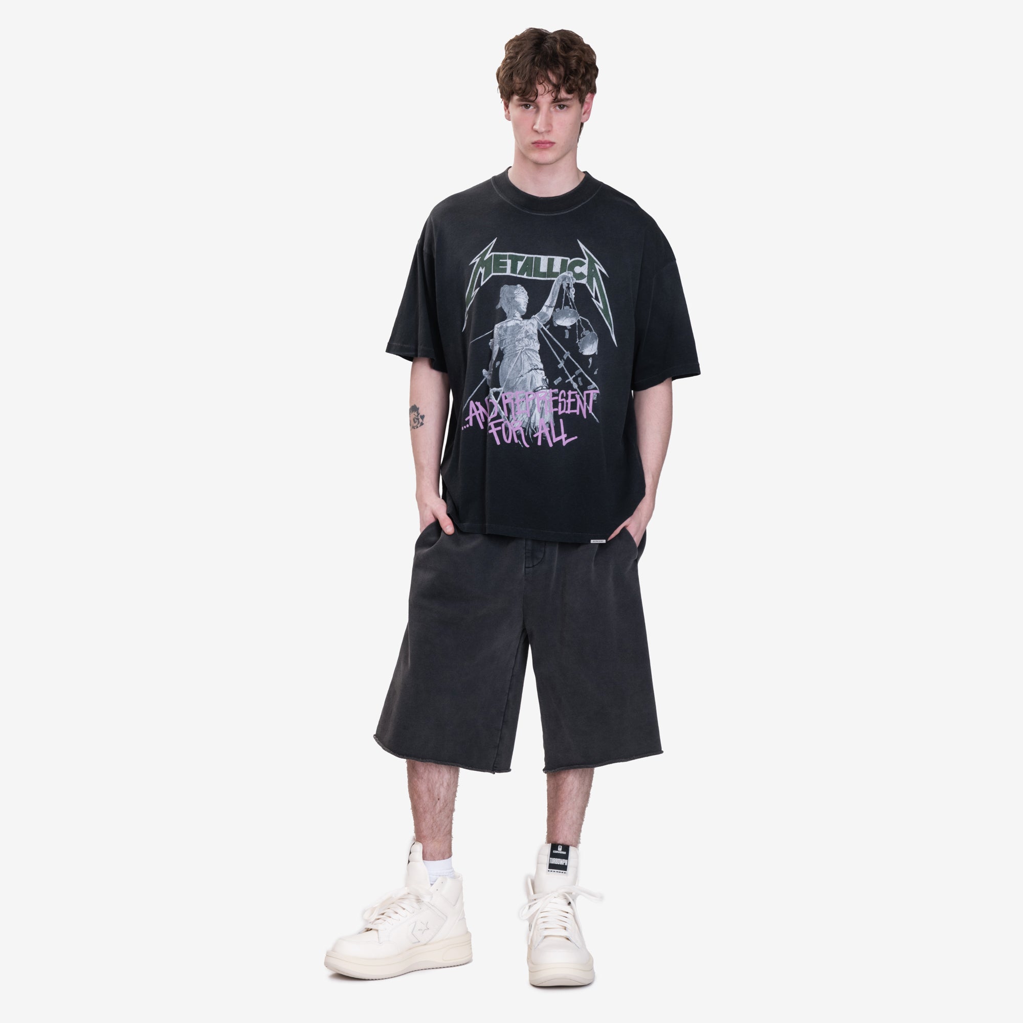 Represent Metallica Justice T-Shirt Stained Black - 2