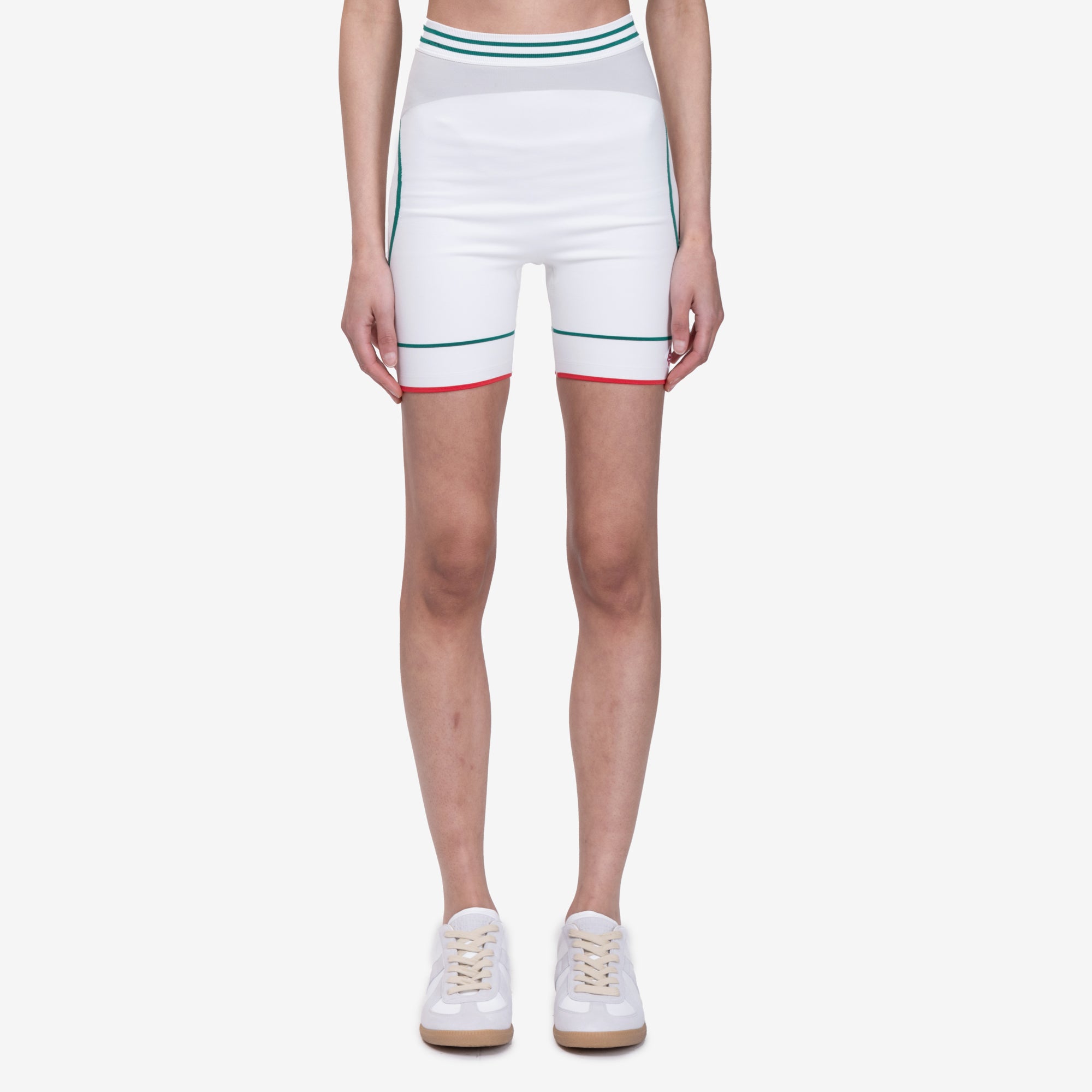 Casablanca Womens Off White Sports Shorts Off White - 1