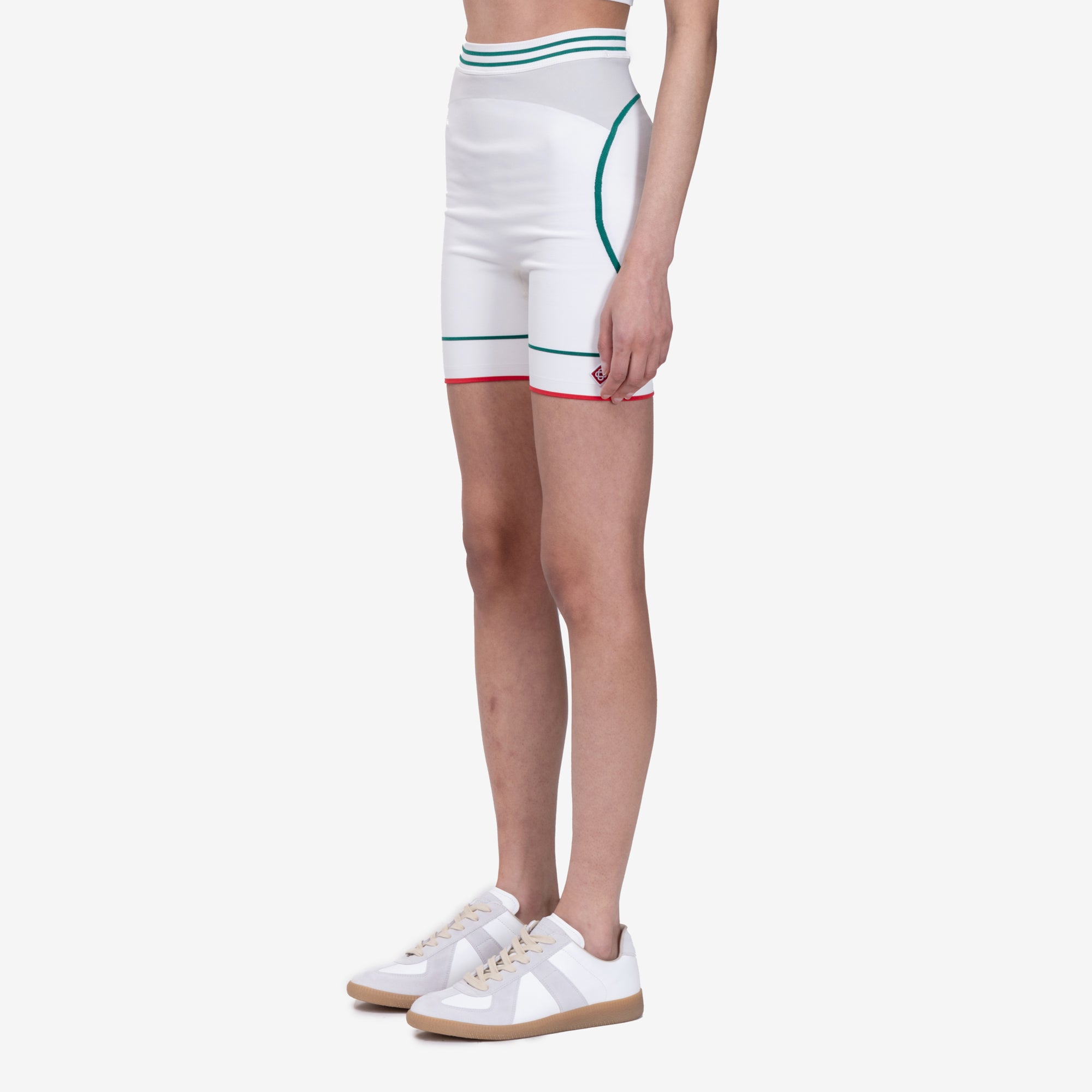 Casablanca Womens Off White Sports Shorts Off White - 3