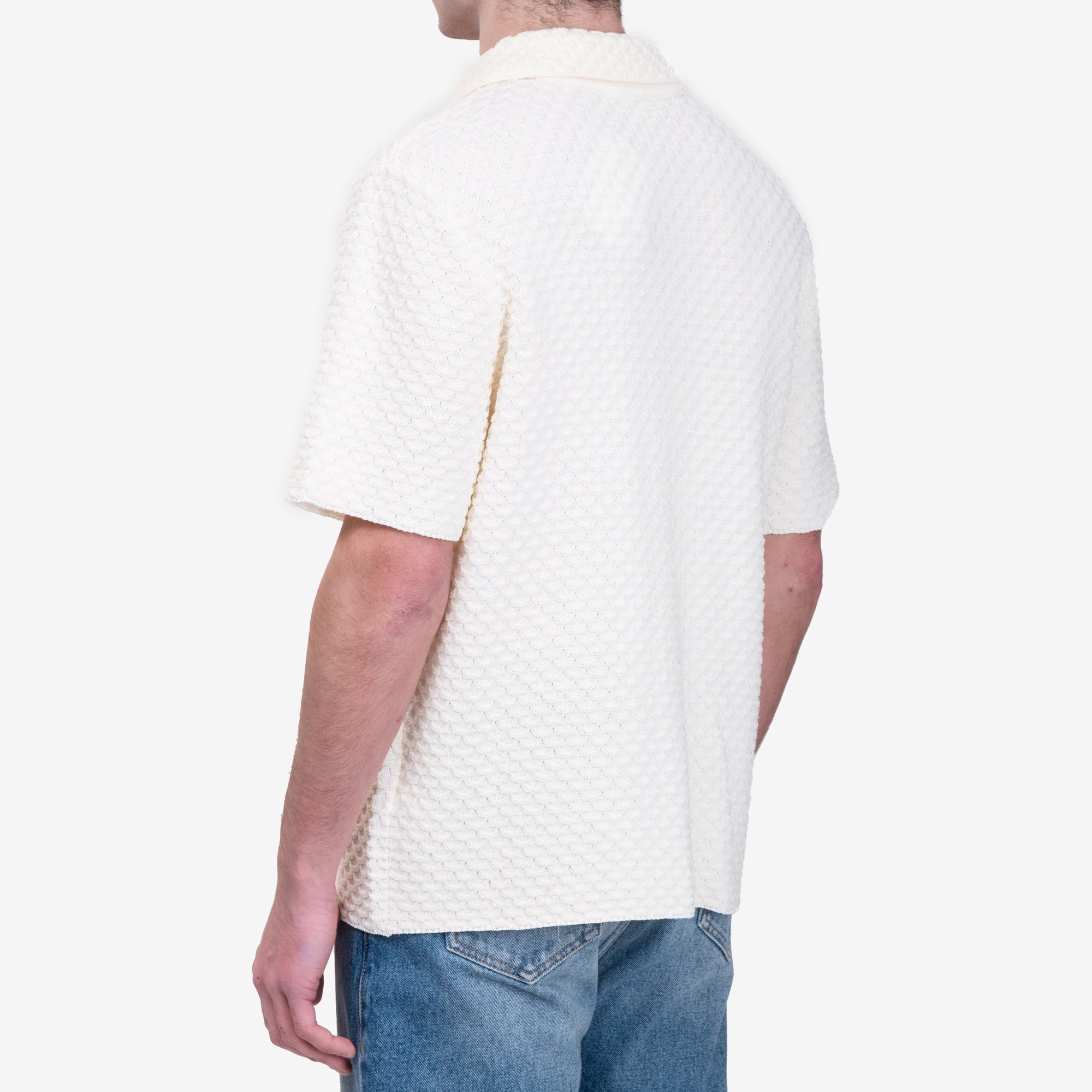 Casablanca Summer Knit Shirt White - 4