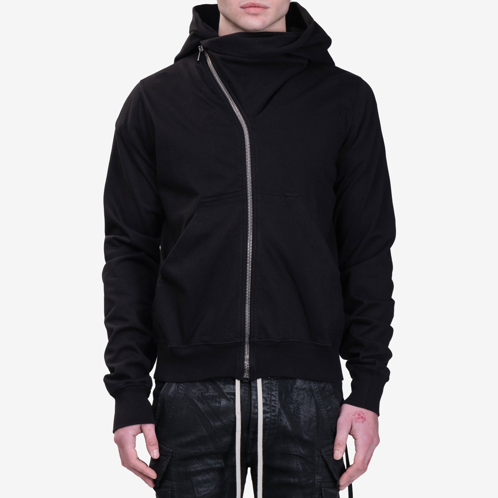 Rick Owens DRKSHDW Mountain Zip Hoody Black - 1