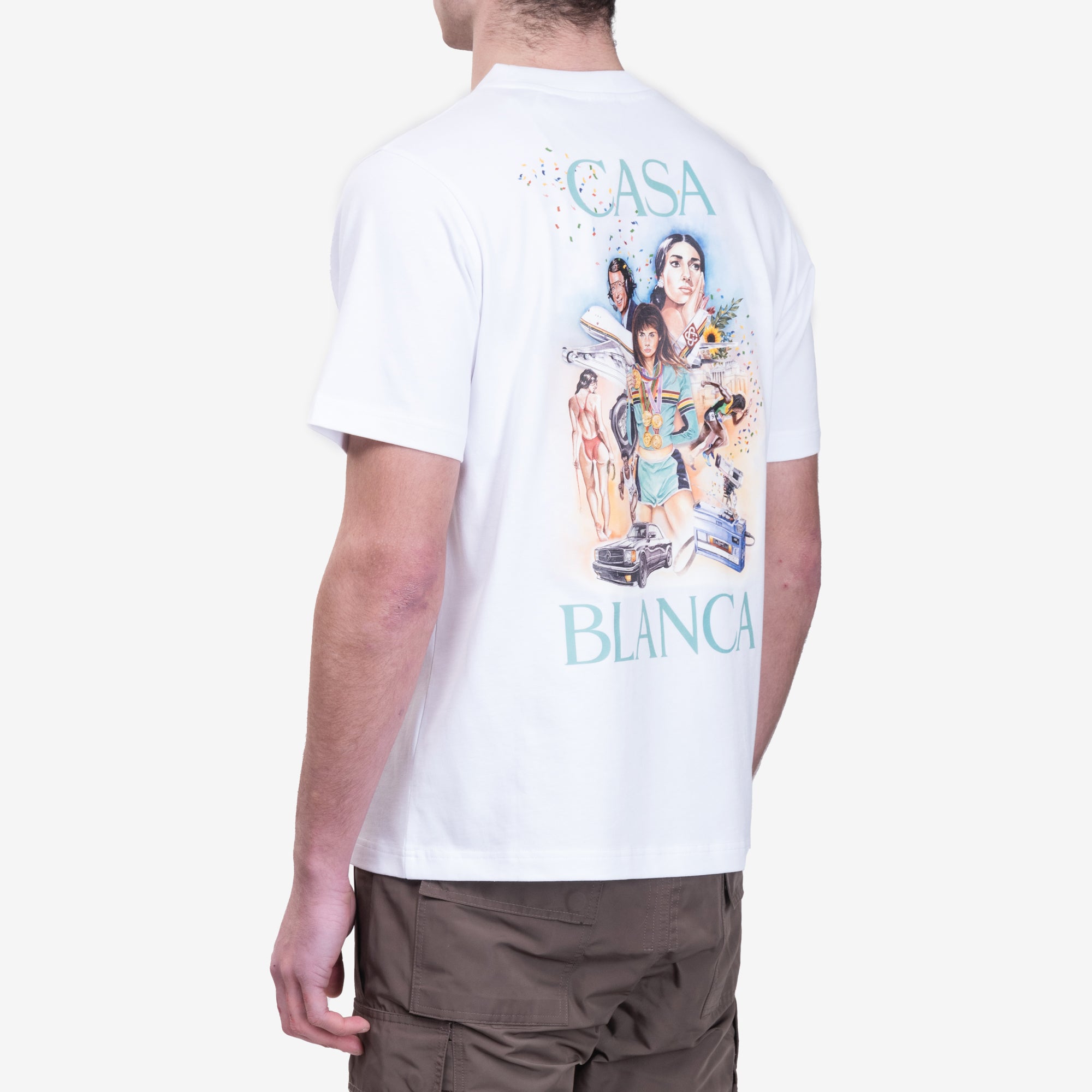 Casablanca Celebration du Sport T-Shirt White - 4