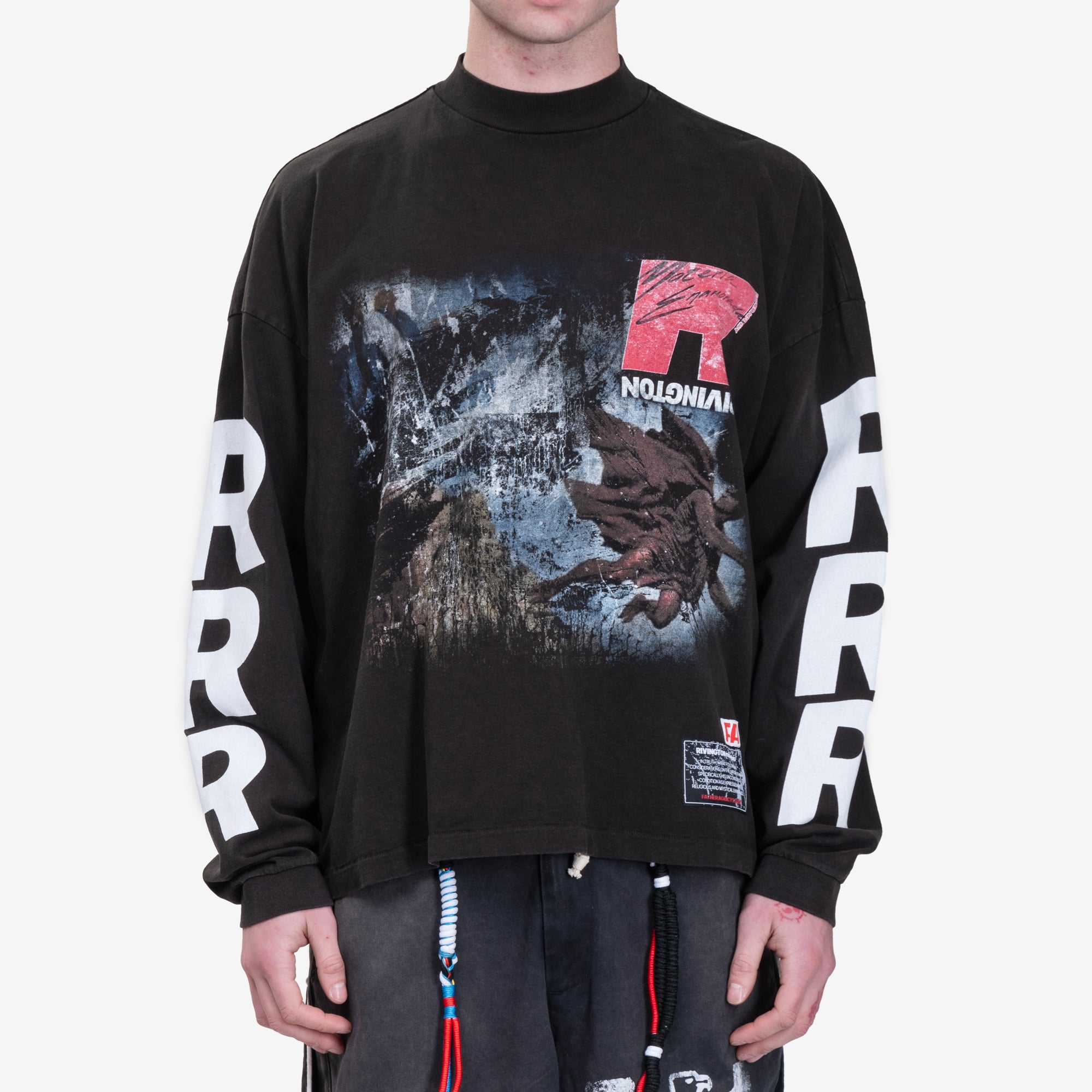 RRR123 It Was Written LS T-Shirt Mechanic Black - 1