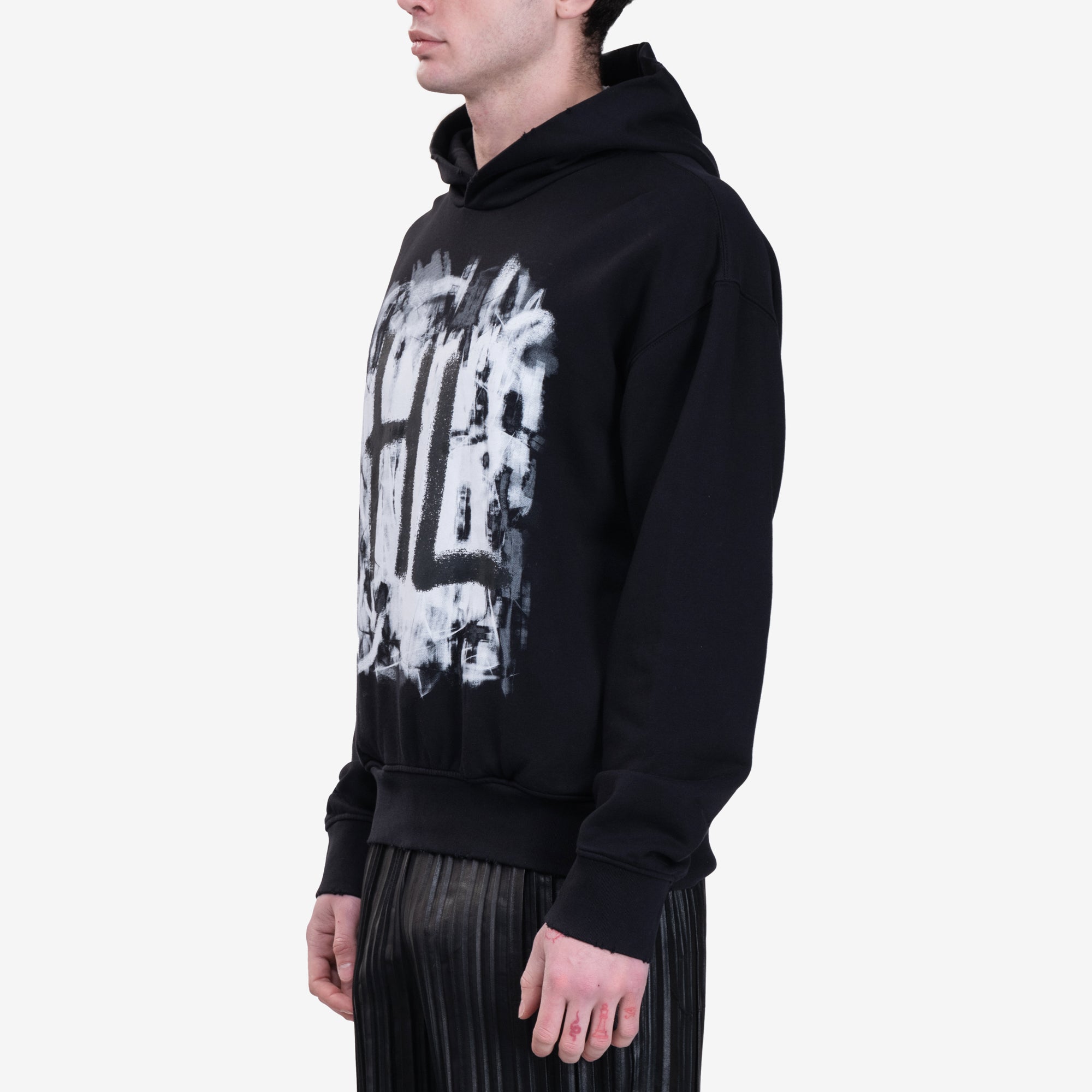 Helmut Lang Scribble Hoody Black - 3