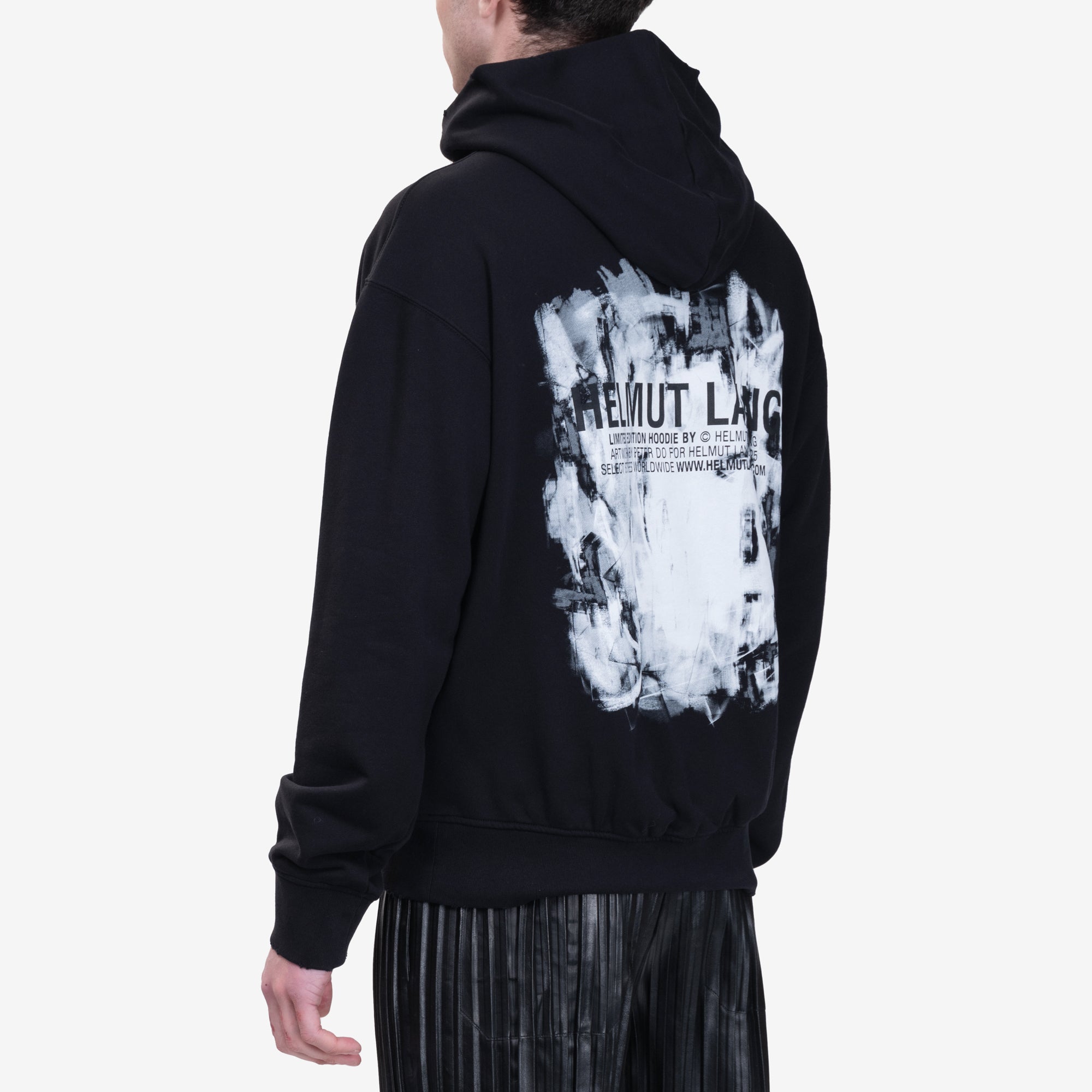 Helmut Lang Scribble Hoody Black - 4