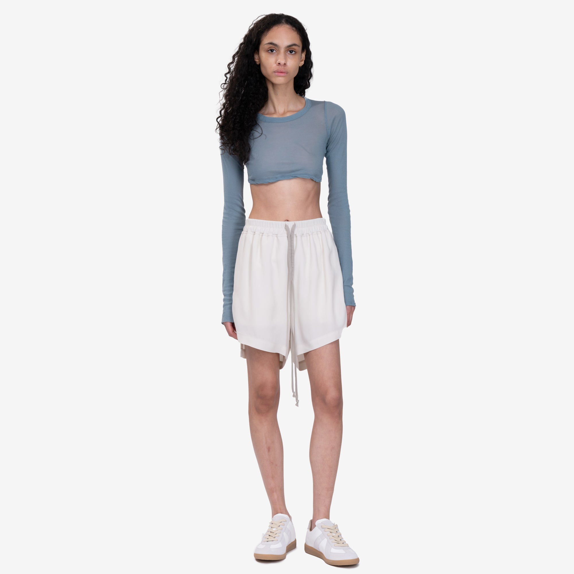 Photo of Rick Owens Womens Long Sleeve Crop Top - 2