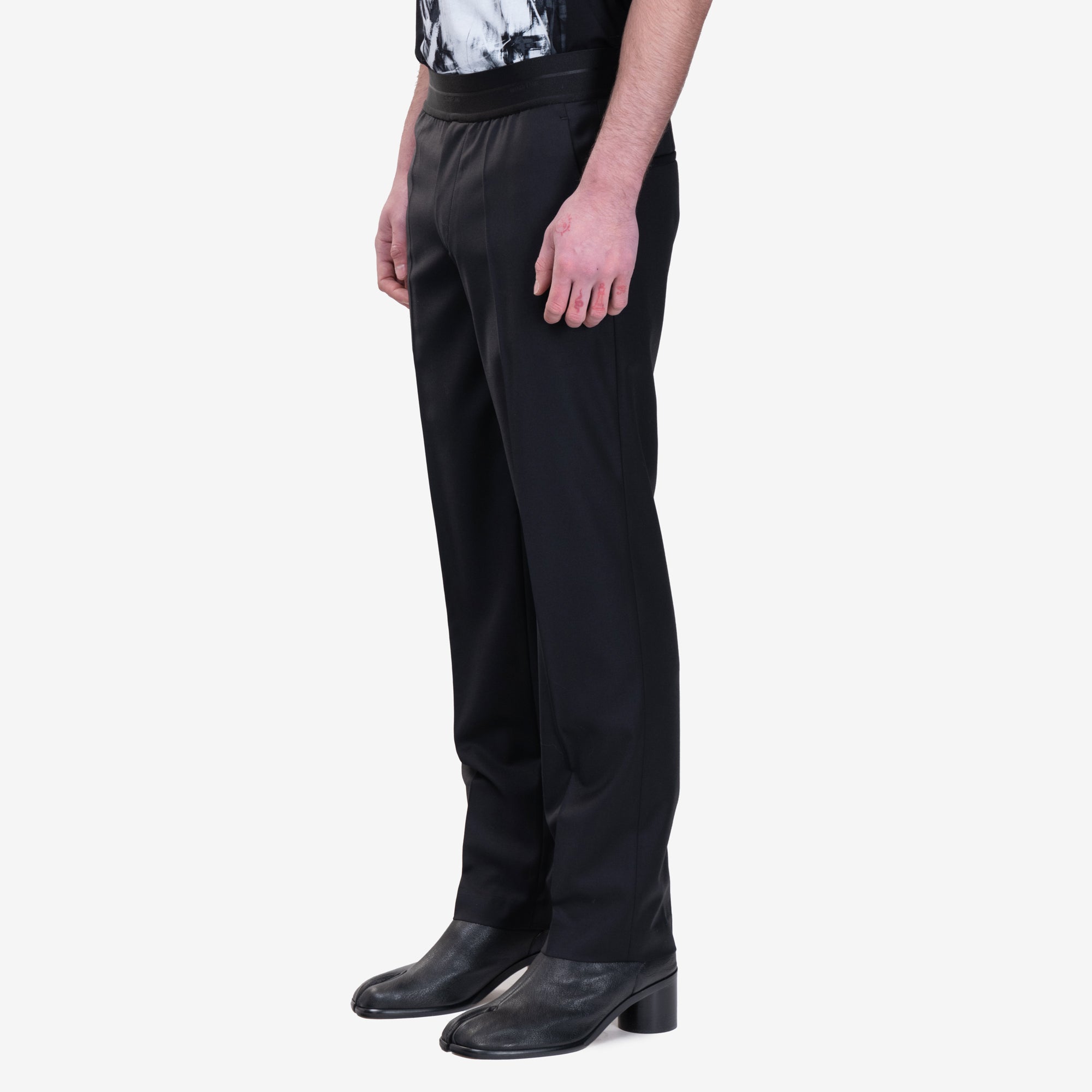 Helmut Lang Tapered Wool Trousers Black - 3