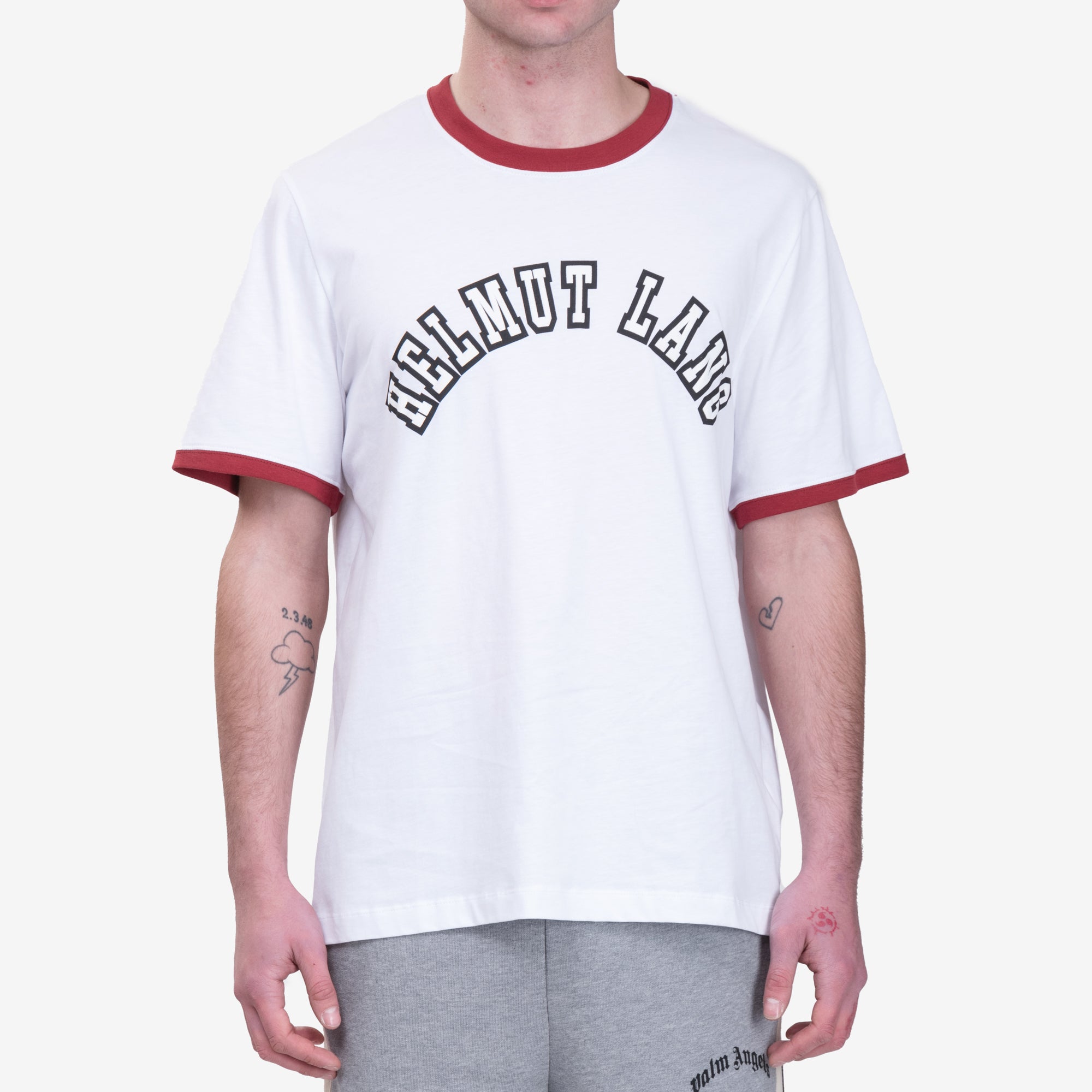 Helmut Lang HL Prep Ringer T-Shirt White - 1