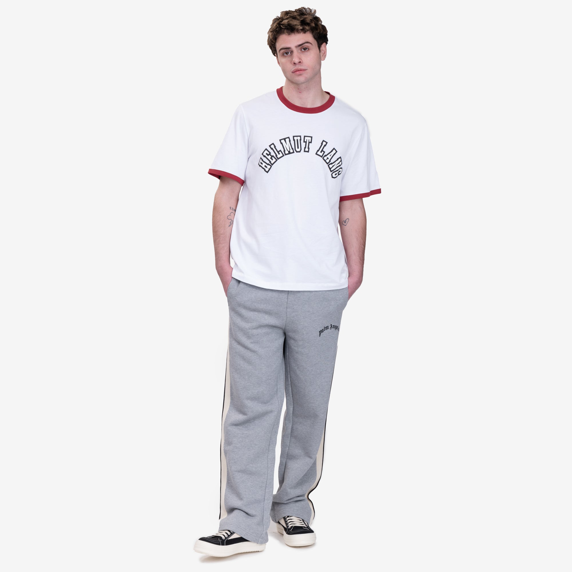 Helmut Lang HL Prep Ringer T-Shirt White - 2