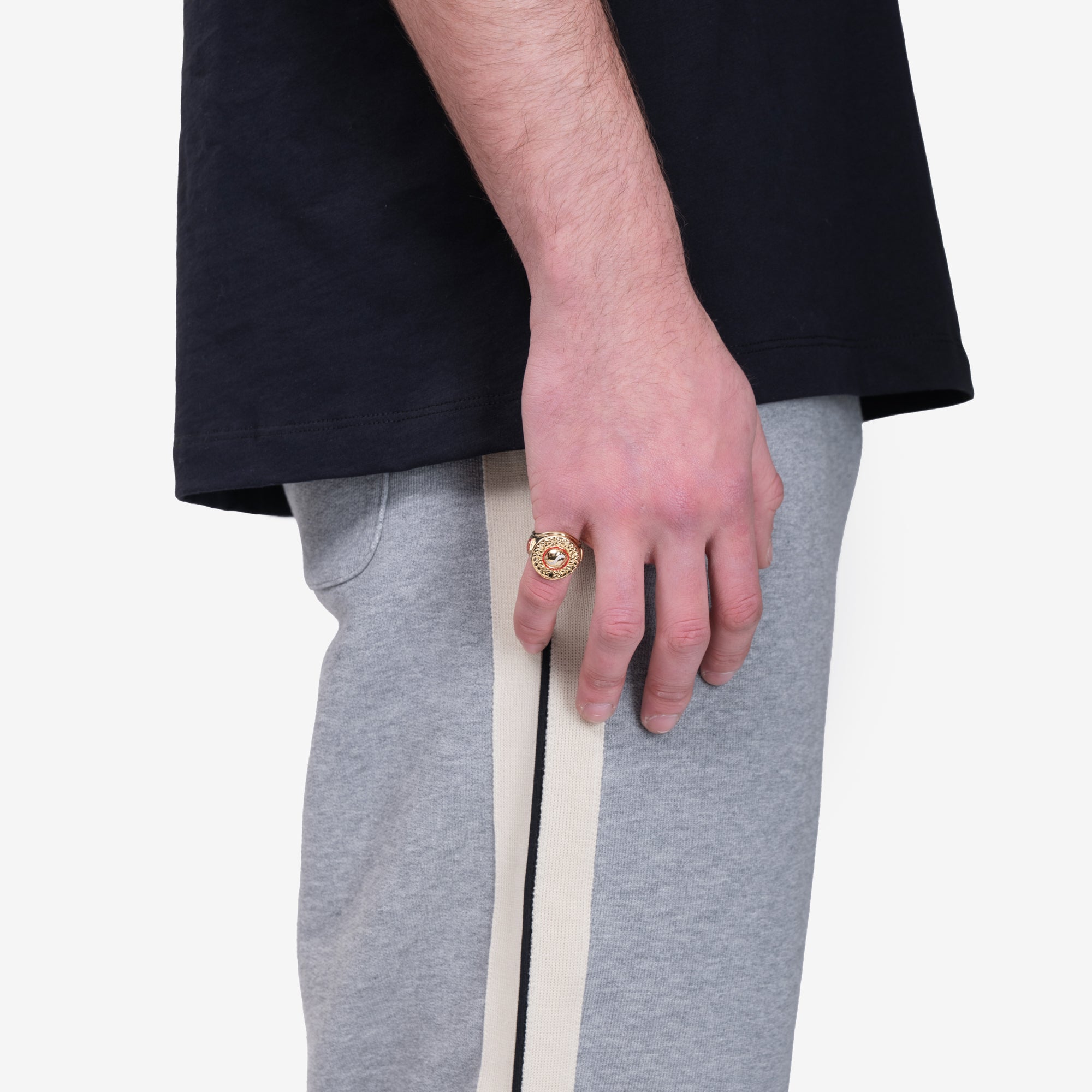 Casablanca Gold Plated Sports Medallion Ring Gold - 2